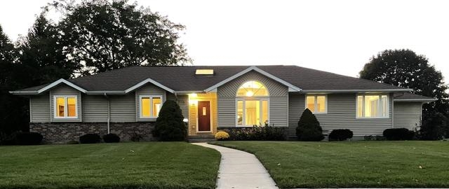 Stately, elegant ranch home w/brick accents sits on a .37 acre lot. Well-maintained one owner custom built home. Newer roof & windows! Bright kitchen offers lots of cabinetry & SS appliances. 2 separate dining areas; dinette & formal dining room, or use one as a family rm or office! Dinette offers a sunny corner of windows. Notice extra architectural interest in the formal dining room w/mini cathedral ceiling. Lots of extra details at every turn. Spacious living room w/dramatic cathedral ceiling. King size primary bedroom suite w/big walk-in closet, private bathroom w/corner jetted tub. All bedrooms are super sized - all bedrooms have extra deep charming window shelves. 4 skylights in the house to let the natural light dance around. Oversized triple patio door to back deck. Main Level laudry/mudrrom AND laundry in LL. Radon mitigation system included. Pull down attic stairs in garage, lots of storage everywhere!  Nice dry basement for future finishing.