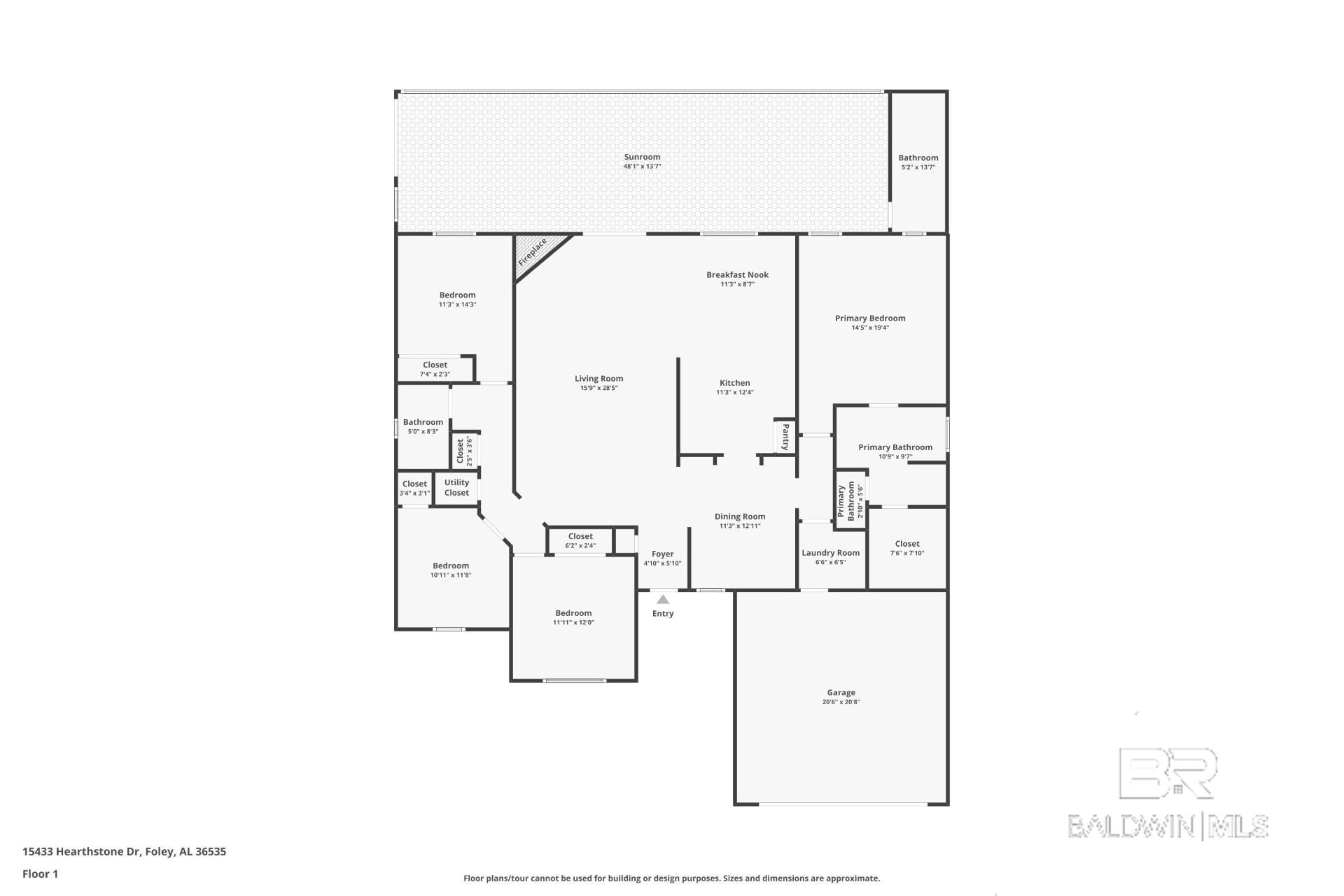 15433 Hearthstone Drive, Foley, AL, 36535