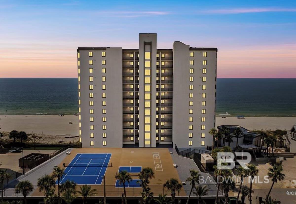 Welcome to Broadmoor Unit 704—where Gulf-front views, recent updates, and strong rental potential come together in a low-density Orange Beach building.This 7th-floor condo offers a spacious layout with natural light, coastal finishes, and direct views of the Gulf from the living area, private balcony, and primary bedroom. Whether you’re looking for a second home or an income-producing property, this unit is set up to perform.Recent interior updates include luxury vinyl plank flooring installed throughout (2024–2025), replacing previous flooring for a clean, modern look. The HVAC system was replaced in 2024 with a 3-ton heat pump, along with a new hot water heater—two major upgrades already taken care of. The primary bathroom has been fully updated (2025) with a large tiled walk-in shower, new fixtures, toilets, and flooring. The guest bathroom was updated in 2019 with a new vanity, mirror, and lighting. Additional improvements include fresh interior paint (2024), updated kitchen and dining light fixtures, plantation blinds, keyless entry, and smart TVs throughout.The unit is being sold furnished with updated living room furniture and features a flexible layout with a king bed and additional sleeping space, making it ideal for hosting guests or maximizing rental potential.Broadmoor has also seen significant improvements, including a new roof (2025), exterior stucco and paint (2023), recoated balconies and walkways (2023), and updated windows and sliding glass doors (2022). Amenities include a pool, hot tub, sun deck, fitness room, and clubhouse.A well-maintained, updated Gulf-front condo in Orange Beach—ready for immediate enjoyment or rental income. Buyer to verify all information during due diligence.