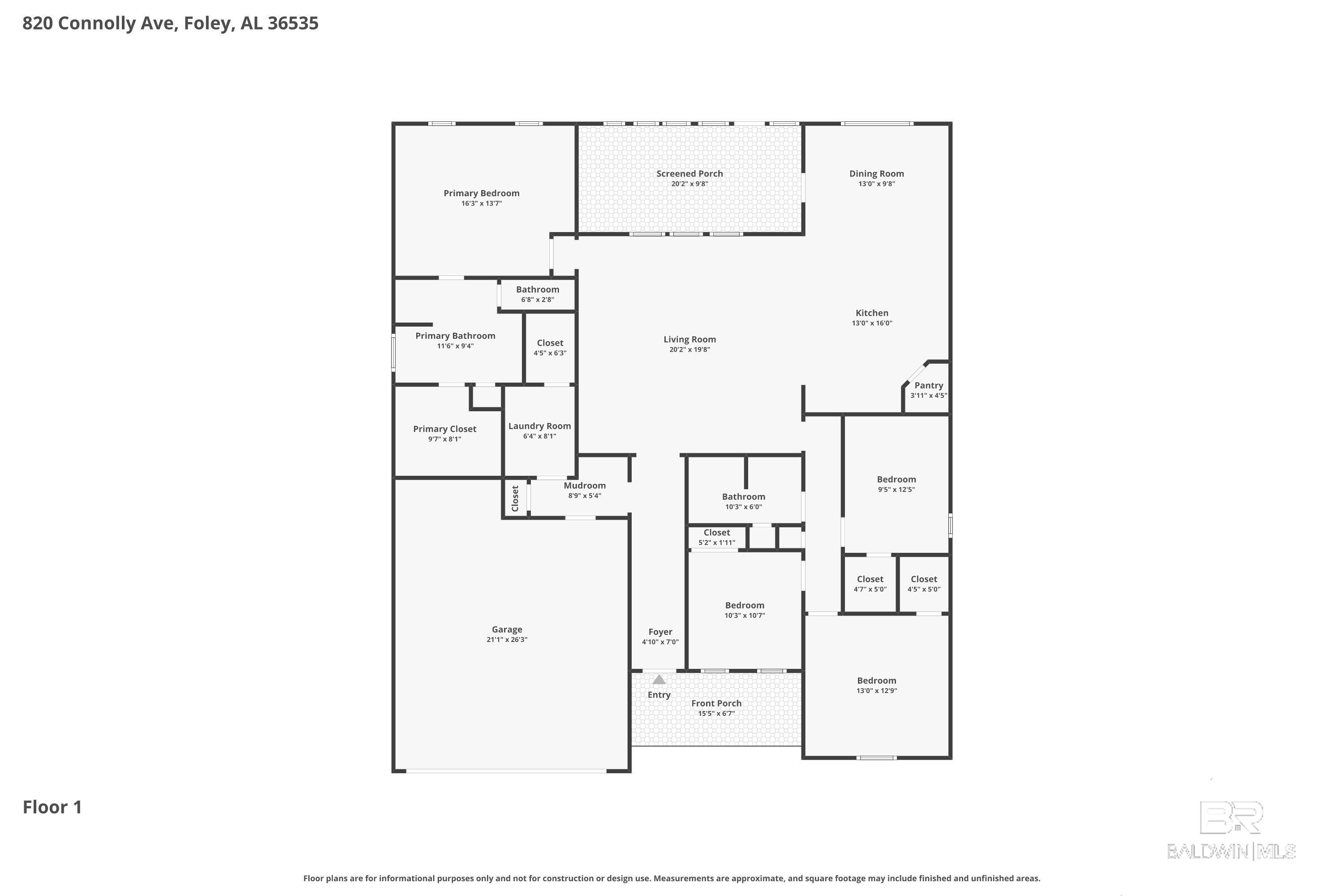 820 Connolly Avenue, Foley, AL, 36535