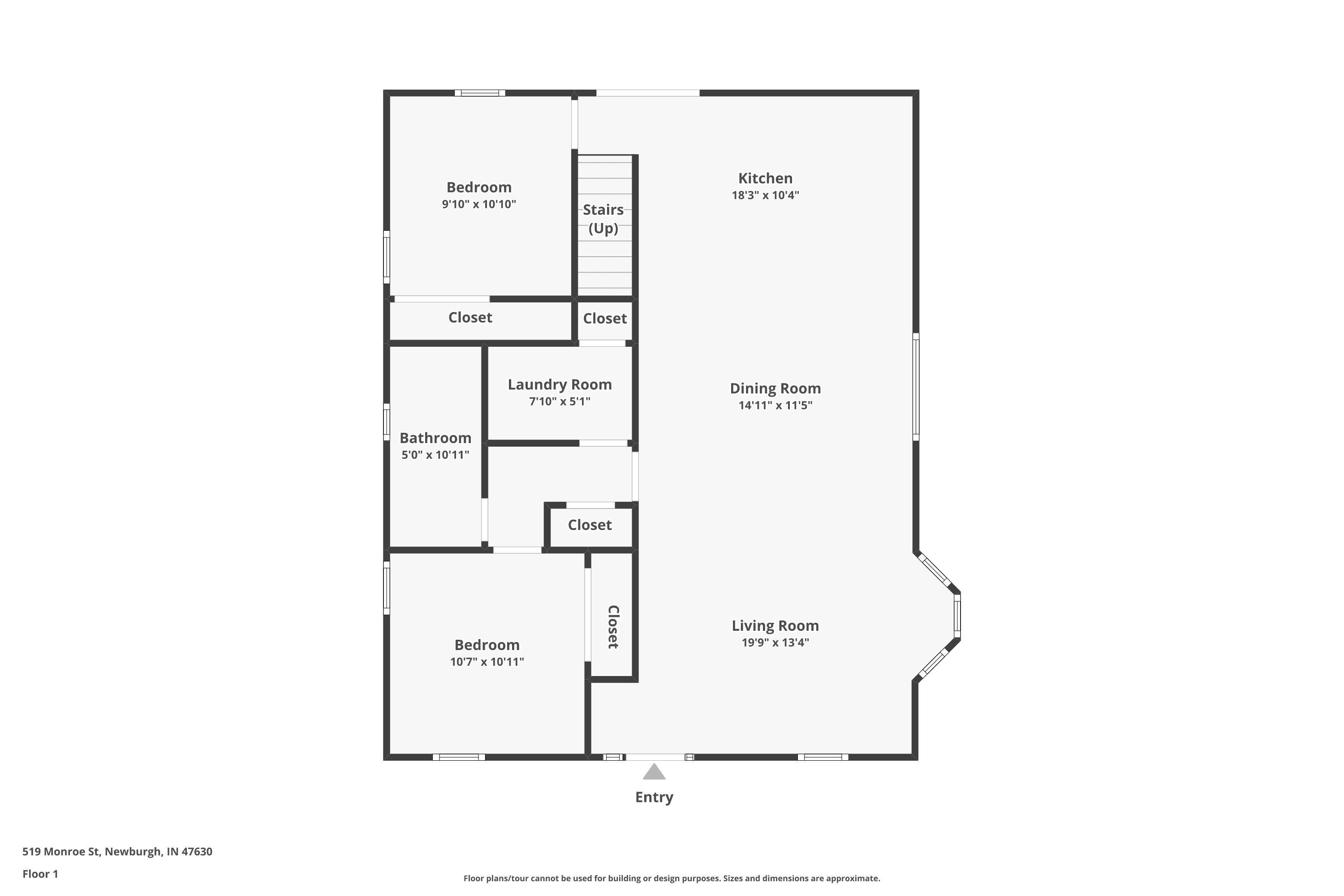 519 Monroe St, NEWBURGH, Indiana 47630-1221, 3 Bedrooms Bedrooms, ,2 BathroomsBathrooms,Single Family Residence,For Sale,Monroe St,93319