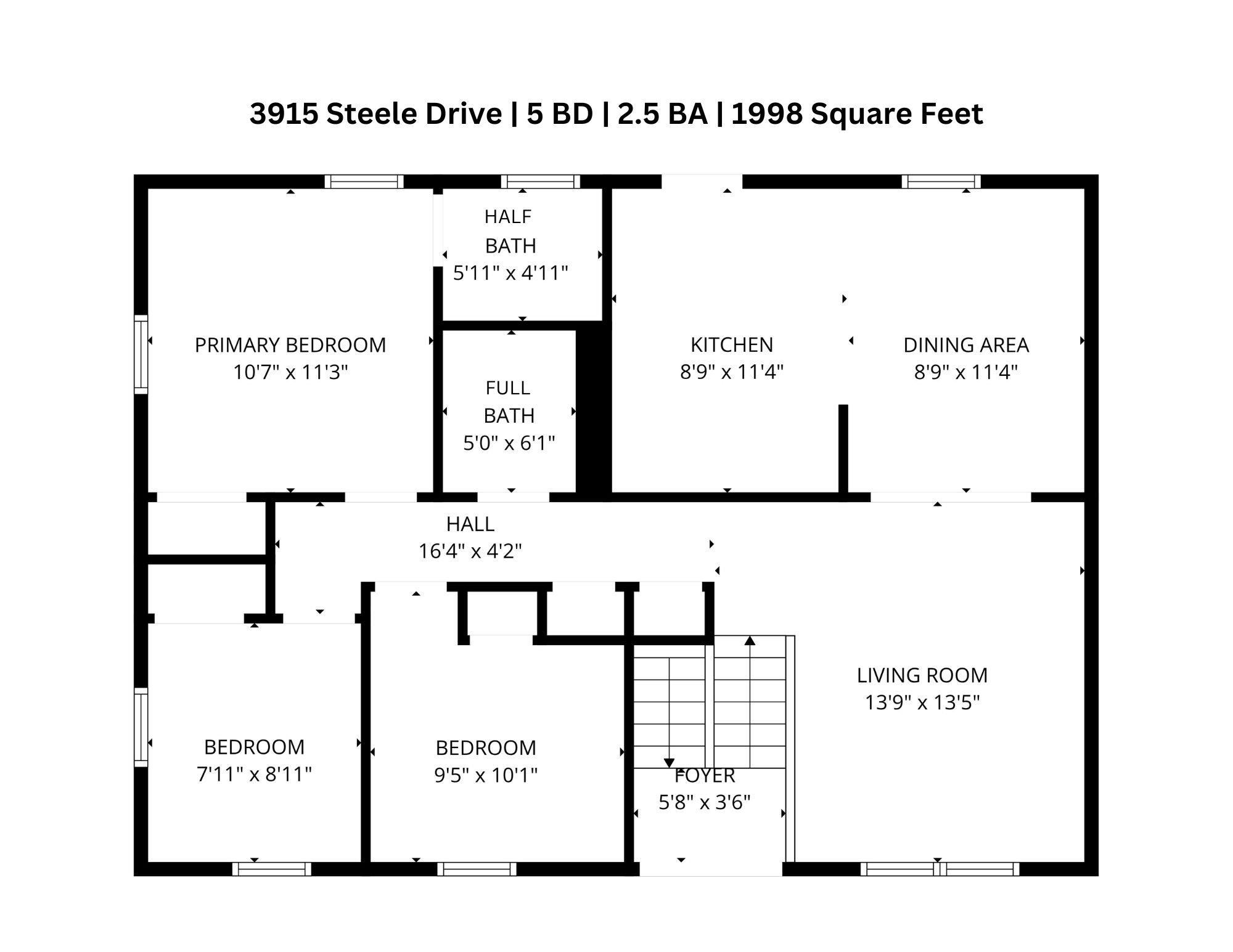 3915 Steele Drive, Owensboro, Kentucky 42303, 5 Bedrooms Bedrooms, ,2 BathroomsBathrooms,Single Family Residence,For Sale,Steele Drive,93574