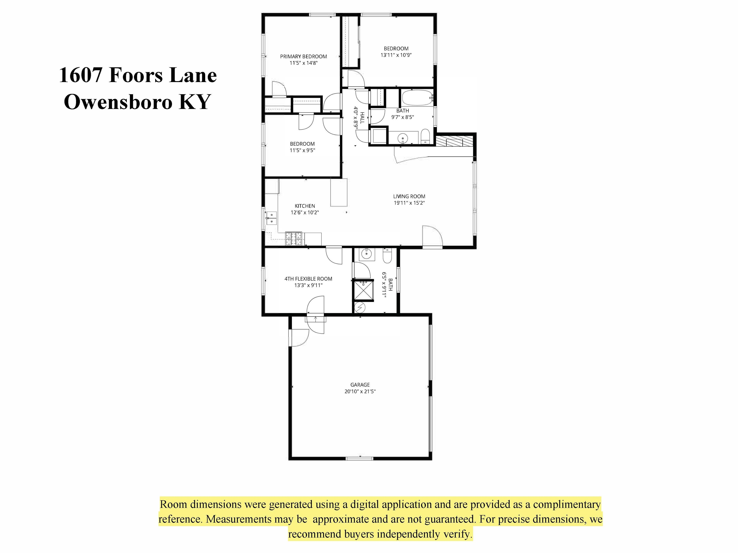 1607 Foors Lane, Owensboro, Kentucky 42303, 3 Bedrooms Bedrooms, ,2 BathroomsBathrooms,Single Family Residence,For Sale,Foors Lane,93824