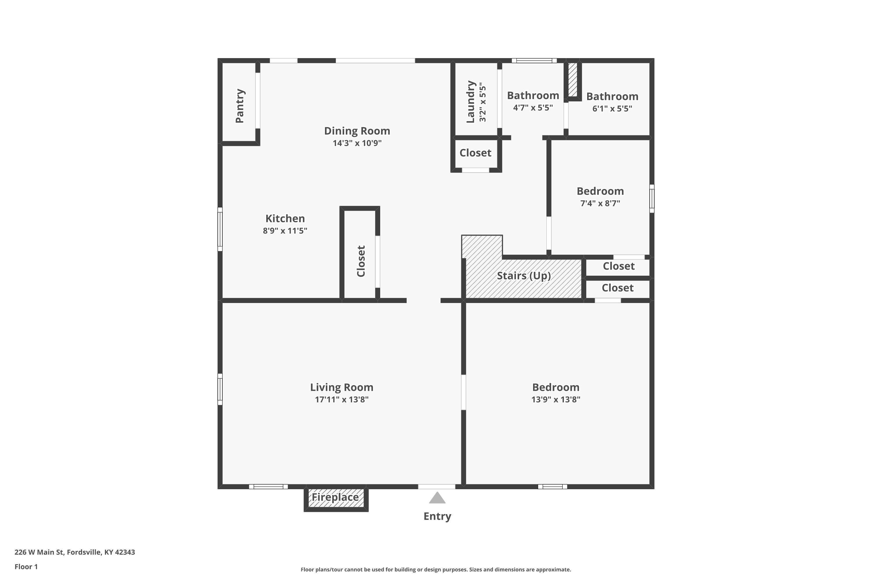 226 Main St, Fordsville, Kentucky 42343, 4 Bedrooms Bedrooms, ,2 BathroomsBathrooms,Single Family Residence,For Sale,Main St,94272