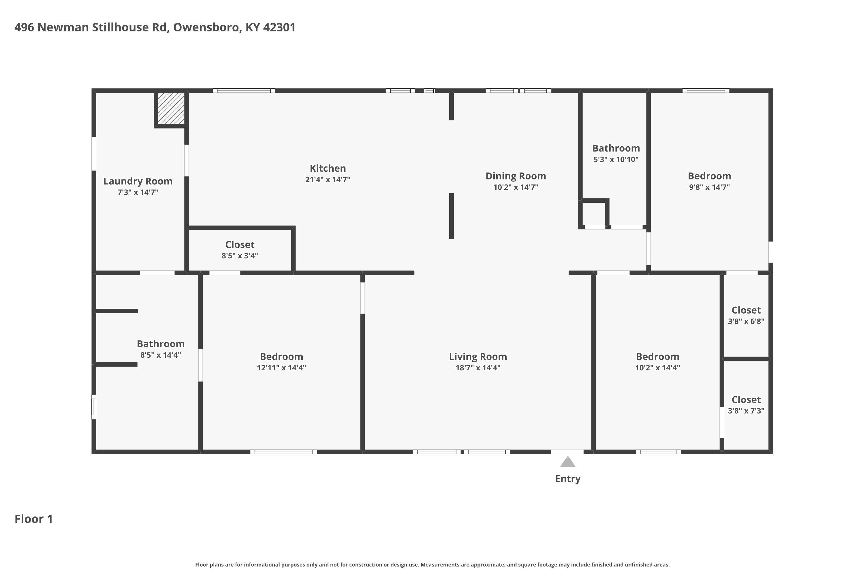 496 Newman Stillhouse Rd, Owensboro, Kentucky 42301, 3 Bedrooms Bedrooms, ,2 BathroomsBathrooms,Manufactured On Land,For Sale,Newman Stillhouse Rd,94431