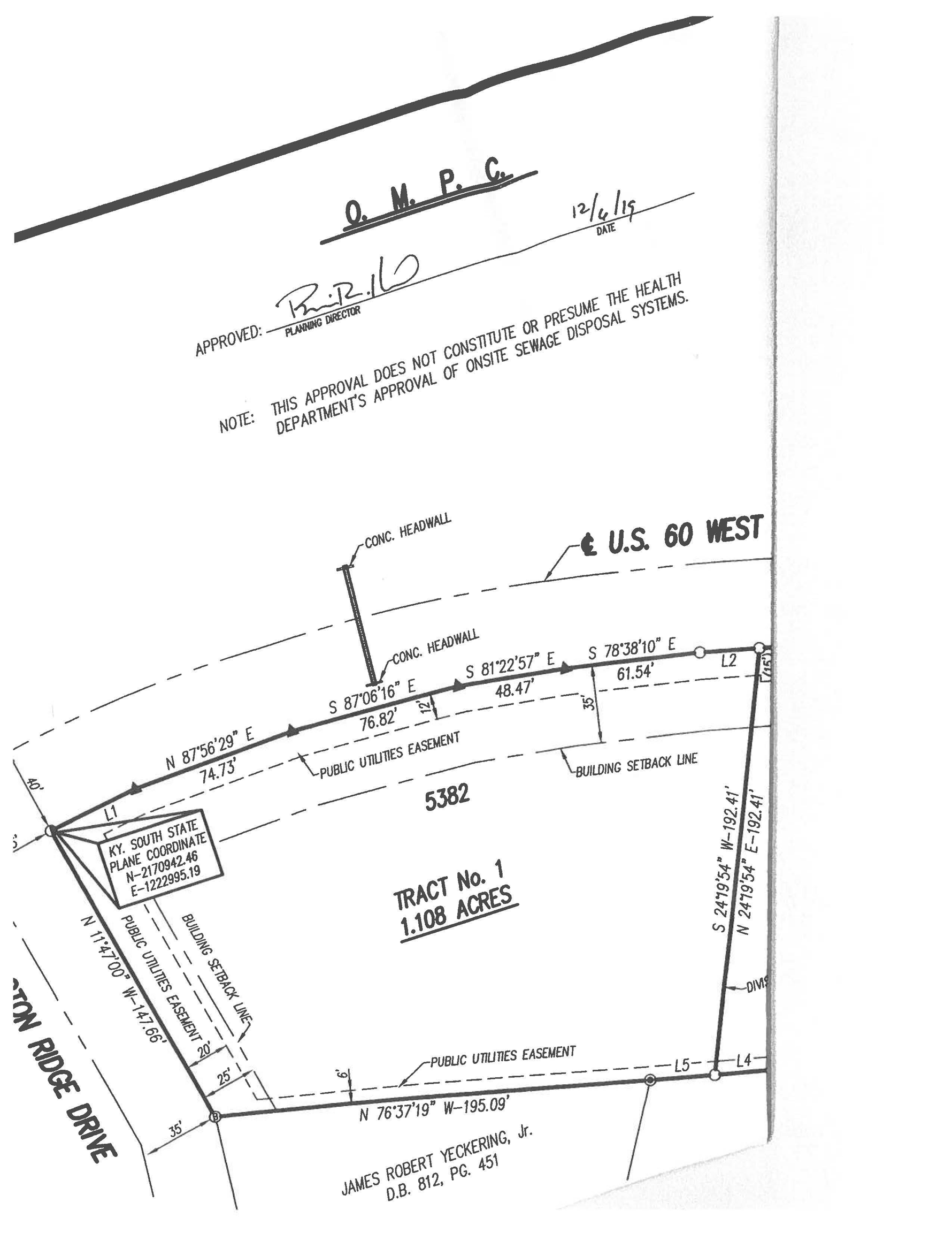 5382 Hwy 60 W, Owensboro, Kentucky 42301, ,Land,For Sale,Hwy 60 W,95125