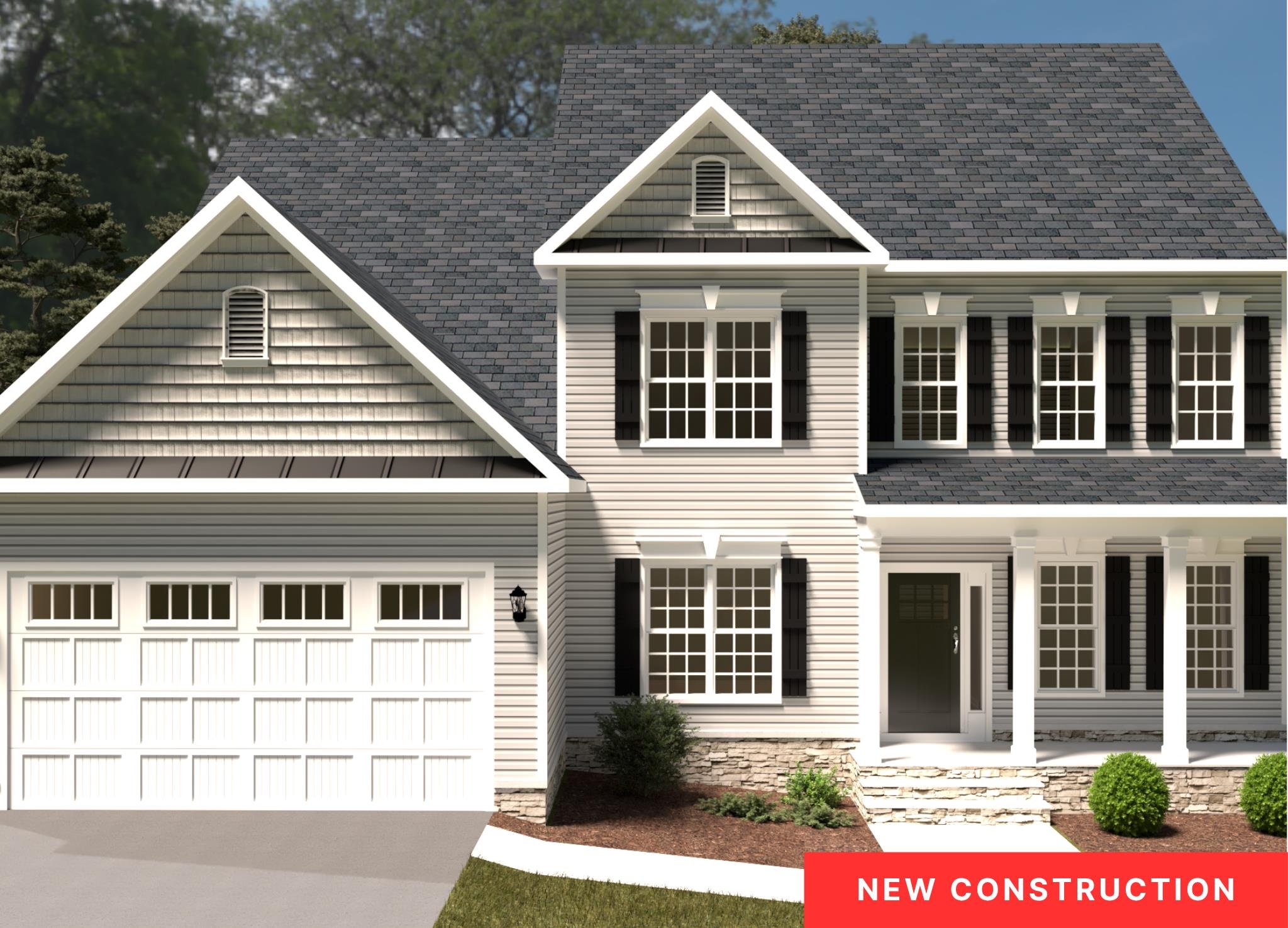 Cloverlea is in the desirable Auburn school district in Montgomery County.  This community is conveniently located in a peaceful, beautiful countryside setting within minutes of Virginia Tech, Radford University, and the New River.   This home includes 9ft ceilings, luxury plank flooring throughout, upgraded trim, upgraded white cabinets with brushed nickel soft-close hardware and quartz countertops in the kitchen and baths, tiled backsplash in the kitchen, and tiled floors and walls in the Master Bath.  “The Weston” features main-level living with an open family room perfect for gatherings.  Upstairs you will find a cozy loft space and additional bedrooms for the kids or guests. Add a finished basement with a full bath (1,070 SF) for our cost of $40,000.  We invite you to “LiveNew” at Cloverlea, a premier Riner community.