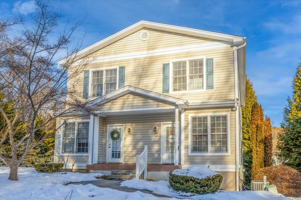 This high-quality three-story condo offers a rare blend of space and craftsmanship—ideal as a primary home or investment with a close proximity to Virginia Tech that can't be beat. Inside, quality materials set it apart: hardwood and bamboo floors, ceramic tile, tray ceilings, and granite countertops throughout. With 3 bedrooms, 3 full baths, and 1 half bath across 1,744 sq ft, every bedroom enjoys its own private en-suite bath, creating comfort and privacy for all. The primary suite features tray ceilings, a walk-in closet, an en-suite bath, and its own private patio. Enjoy an exterior deck off the living room, gas fireplace, all appliances included (washer/dryer too), and the ease of condo living with simpler exterior maintenance—without sacrificing space. Fully furnished and move-in ready, with three dedicated parking spaces and a strong rental history, this is a standout opportunity in Blacksburg.