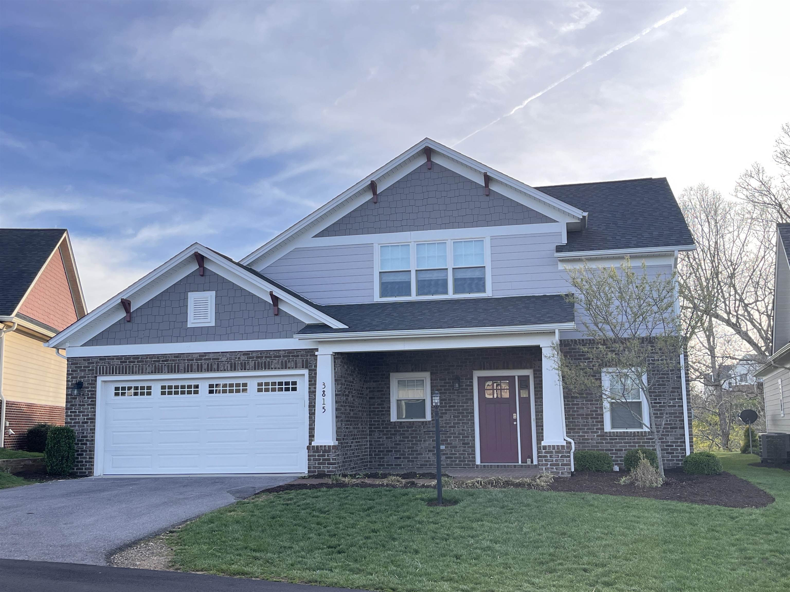 One level living at its finest! Luxurious floor plan with excellent finishes has everything you need on the main level with excellent flow from garage to mudroom to kitchen. Covered patio provides excellent views and outdoor living space. Upper level has additional bedrooms, bath, and media room. Conveniently located on the Auburn Hills Golf Course near the best the NRV has to offer.