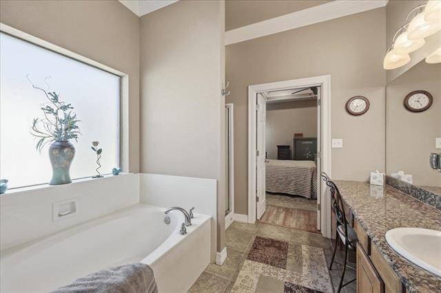 Primary bathroom garden tub