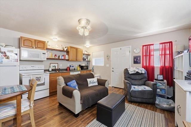 Mother-in-law suite living area and kitchenette