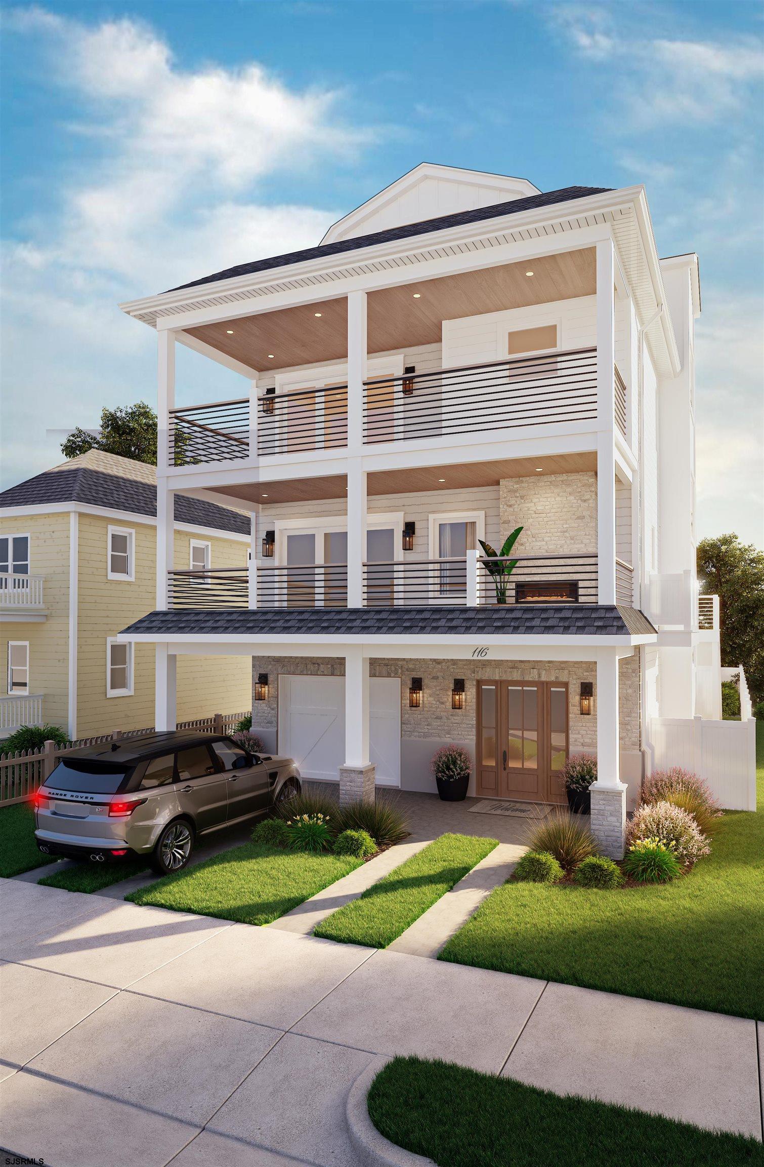 This exceptional new construction by one of the island’s premier builders will offer five spacious bedrooms and four-and-a-half luxurious baths, complemented by a four-stop elevator, soaring ceilings, and a thoughtfully designed open-concept layout. Multiple decks enhance the home’s indoor-outdoor living, highlighted by a rare 25’ x 14’ covered veranda overlooking a 41’ x 21’ backyard retreat with a generously sized pool. High-end finishes include durable HardiePlank® siding, Andersen windows, a three-zone HVAC system, and premium tile and hardwood flooring throughout. Designed for year-round entertaining, this residence seamlessly blends style, comfort, and functionality—creating the perfect setting for gathering with family and friends in every season.