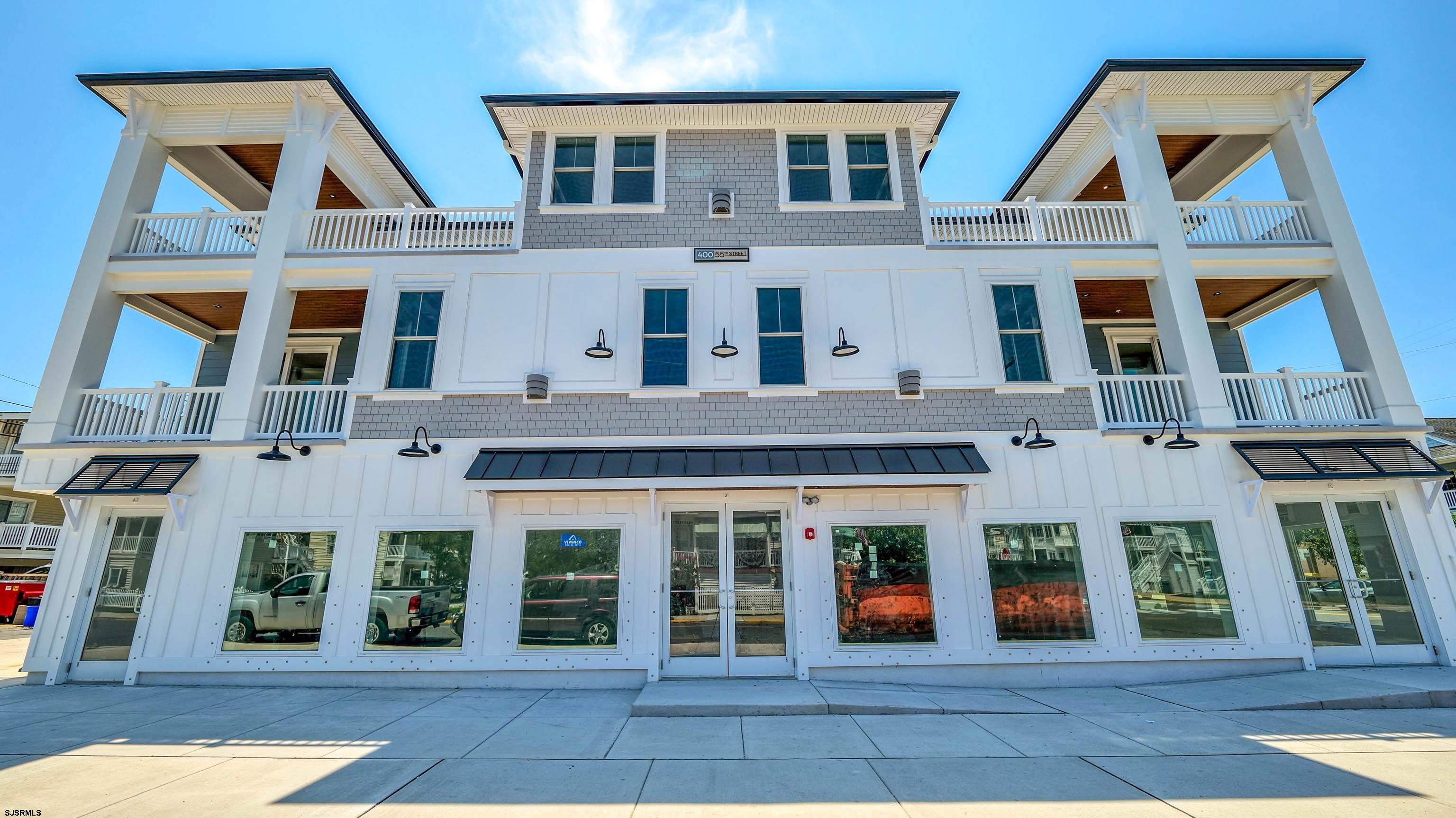 Located on the corner across from the beach in Ocean City’s south end, this 4 bedroom, 2.5 bath condo is built with all the amenities and quality you would expect from one of Ocean City's premier builders. The stunning exterior features Hardie Plank siding and Azek trim. Once inside, take the elevator to your unit and experience the upgrades throughout. The kitchen is furnished with Kraftmaid cabinetry, quartz tops, and GECafé appliances while the great room includes an upgraded trim package including beadboard. Noise will not be an issue as gypcrete has been added between the 2nd and 3rd floors, cast- iron vertical drains run through the 2nd floor, bedrooms and bathrooms have been fitted with solid core doors and insulation has been included in all interior walls. Luxurious bathrooms await that include semi-frameless, 3/8 inch glass shower doors, quartz tops, and upgraded tile. Other extras include on- demand water heaters, decora switches, faucets on all exterior deck. Located across from the beach with amazing views this home is ideal for summer residence or rental. Property is being rented for the 2026 season, reach out for more info on what is rented.