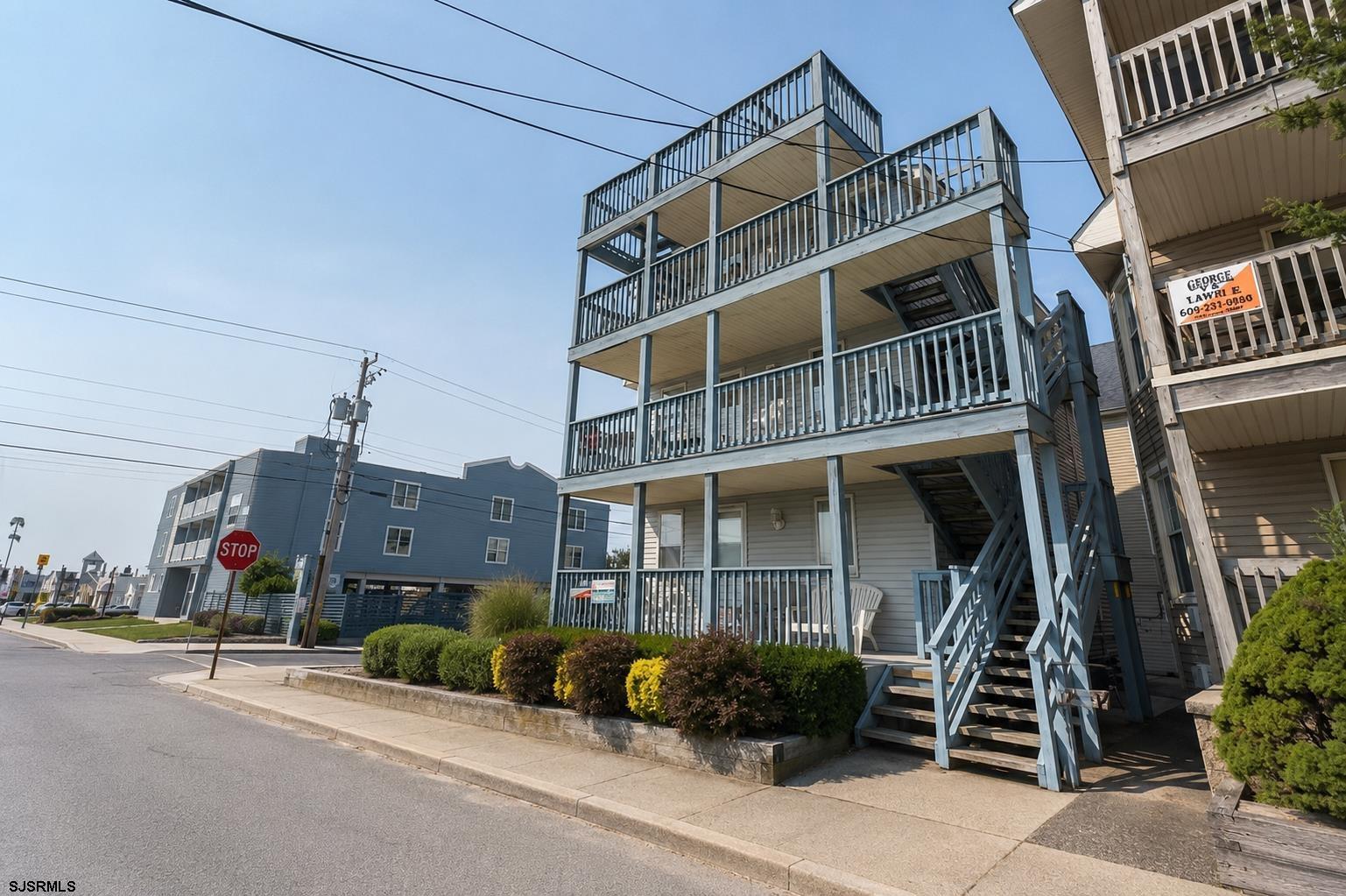 Location! Location! Location! This first floor 2 bedroom 1 bath condo is across Ocean Ave. from the beach and boardwalk. Easy access with only 3 steps onto the deck. No interior steps.   Great investment property with a list of repeat tenants.  Current tenant so no showings until after August 8 and then on Saturdays from 12 'til 2. Additional photos coming soon.