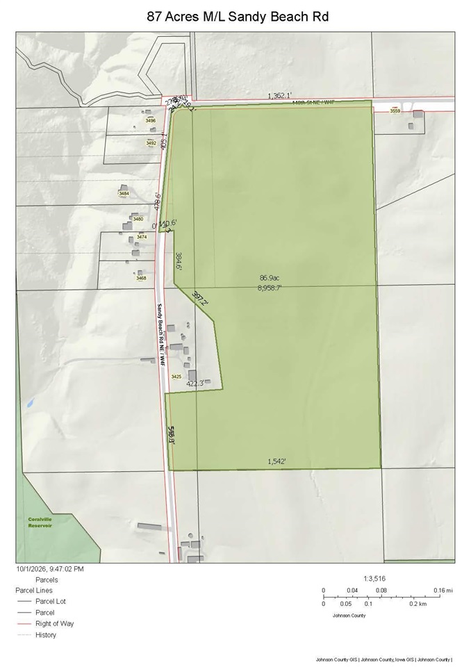 87 Acres m/l Sandy Beach Road NE Solon IA 52333