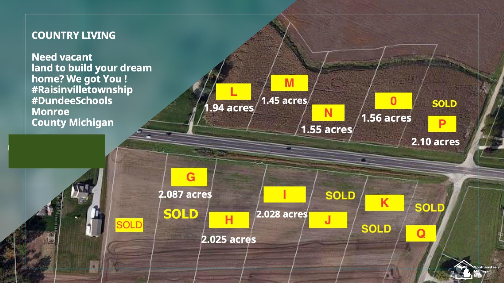 Photo 3 of Land for sale at 11135 S Custer (lot H) Rd, Monroe, MI 48161 | MLS# 57050167305 | Listing updated on 2026-04-25