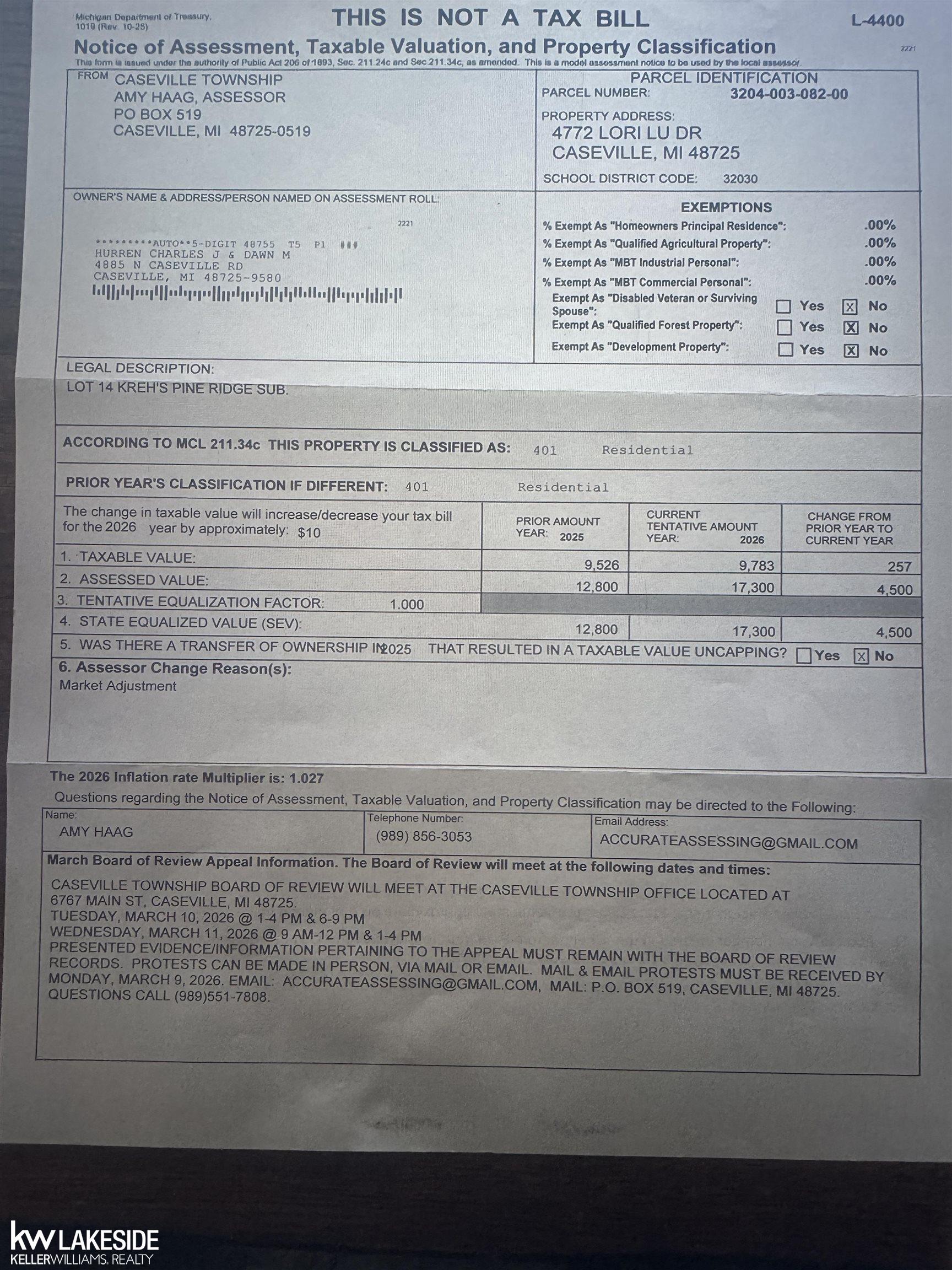 4772 Lori Lu Drive, Caseville, MI, 48725