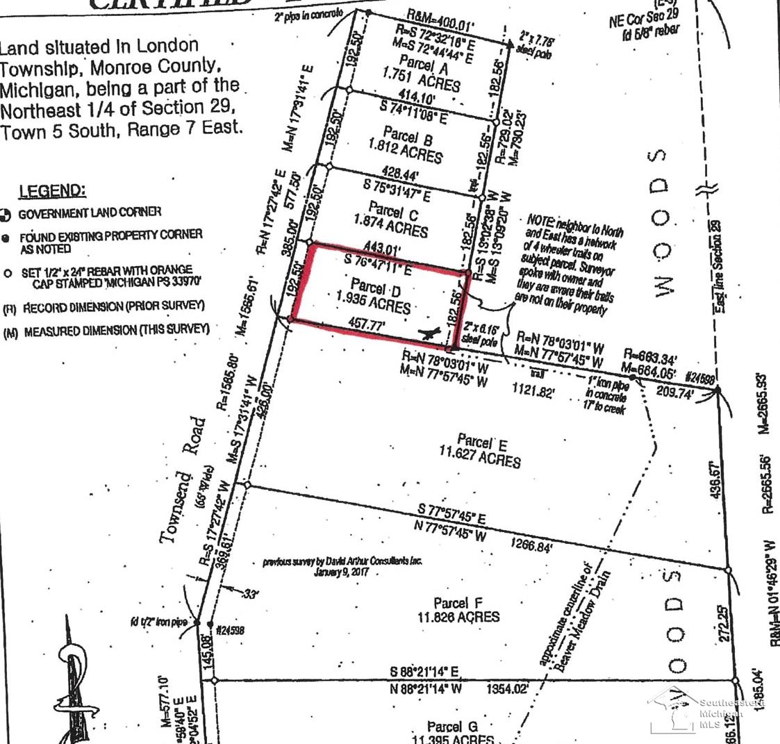 Townsend Road, Maybee, MI, 48159