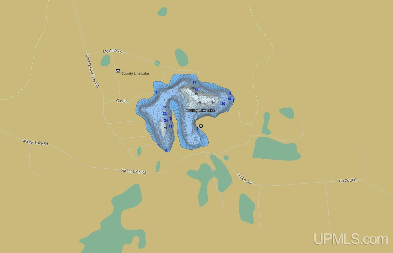 Lot 1 County Line Lake Crossroad, Watersmeet, MI, 49969