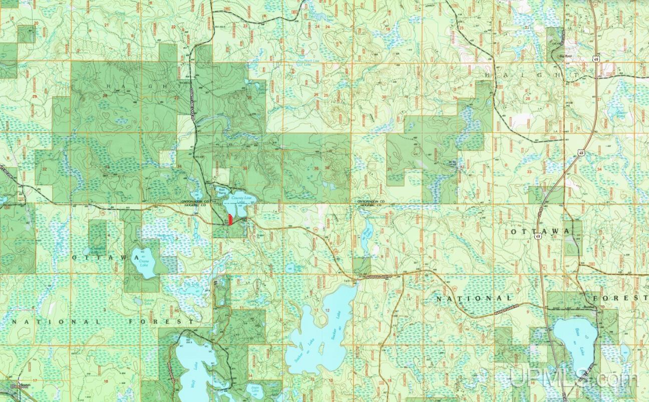 Lot 1 County Line Lake Crossroad, Watersmeet, MI, 49969
