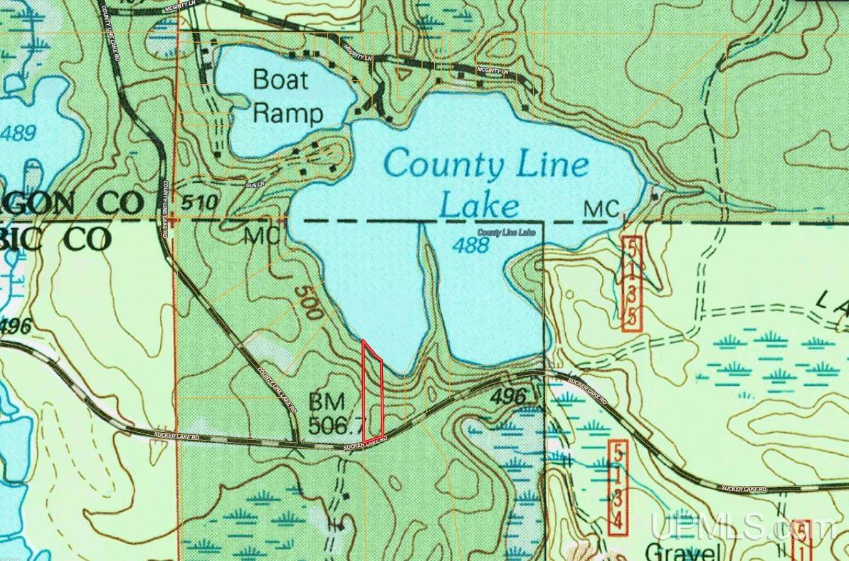 Lot 1 County Line Lake Crossroad, Watersmeet, MI, 49969