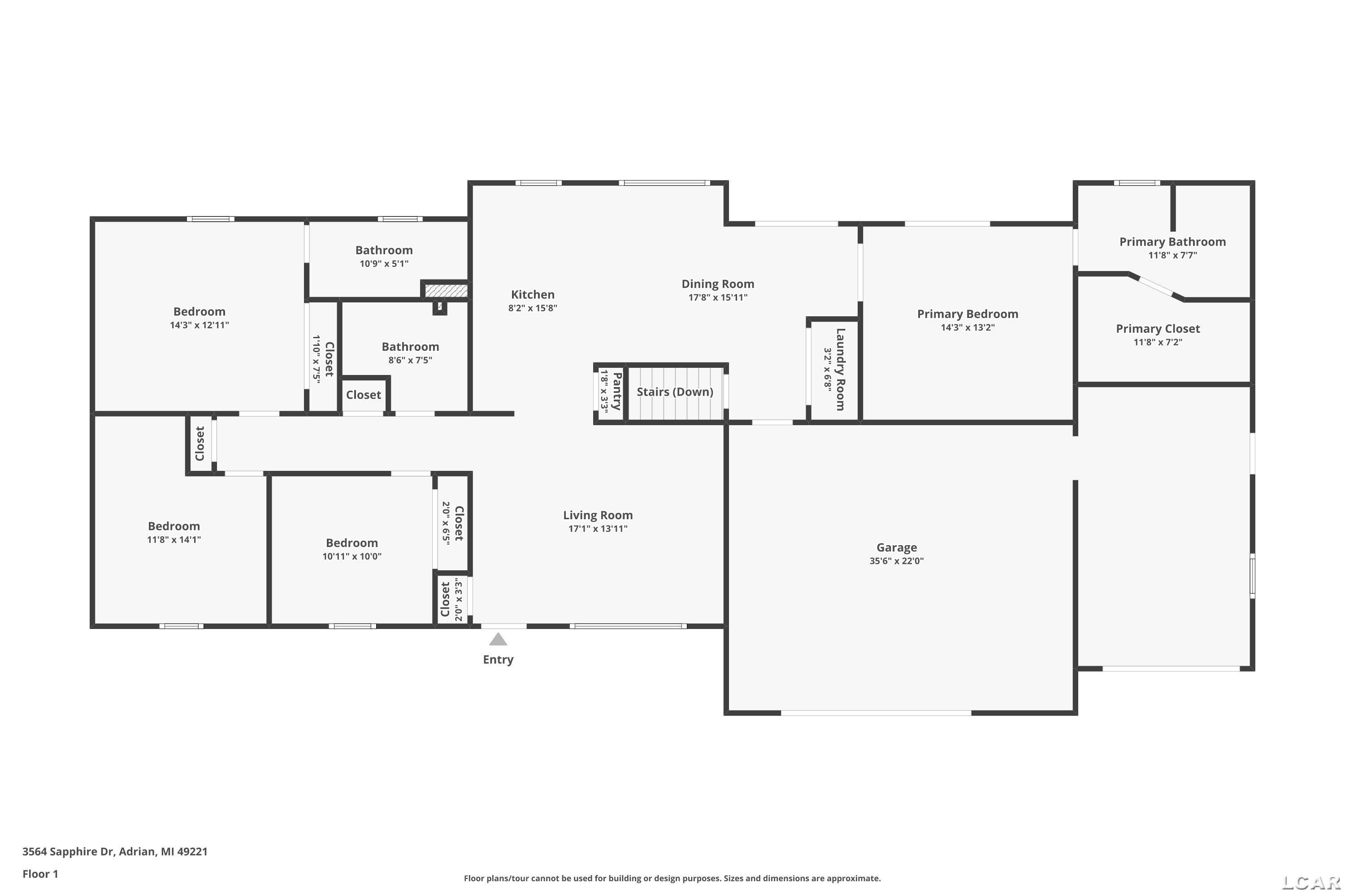 3564 Sapphire Drive, Adrian, MI, 49221