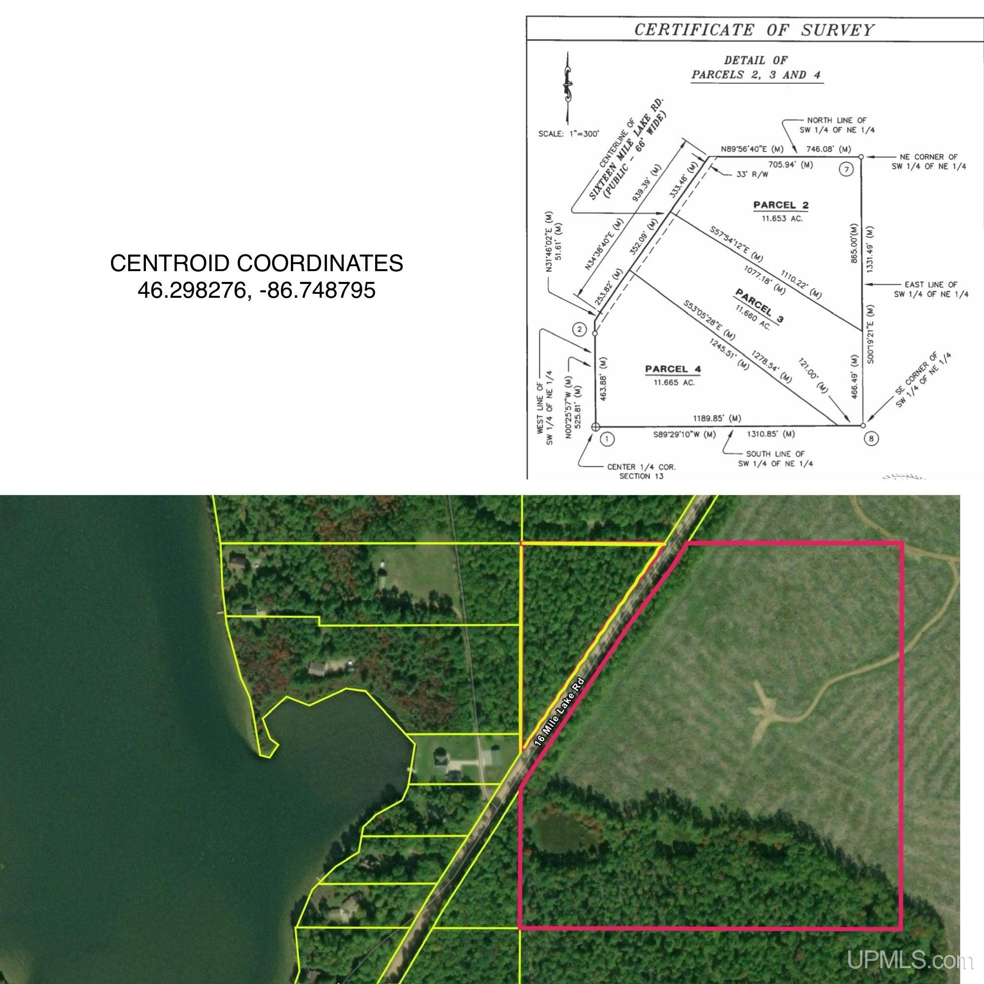 TBD Parcel 4 16 Mile Lake Road, Au Train, MI, 49806