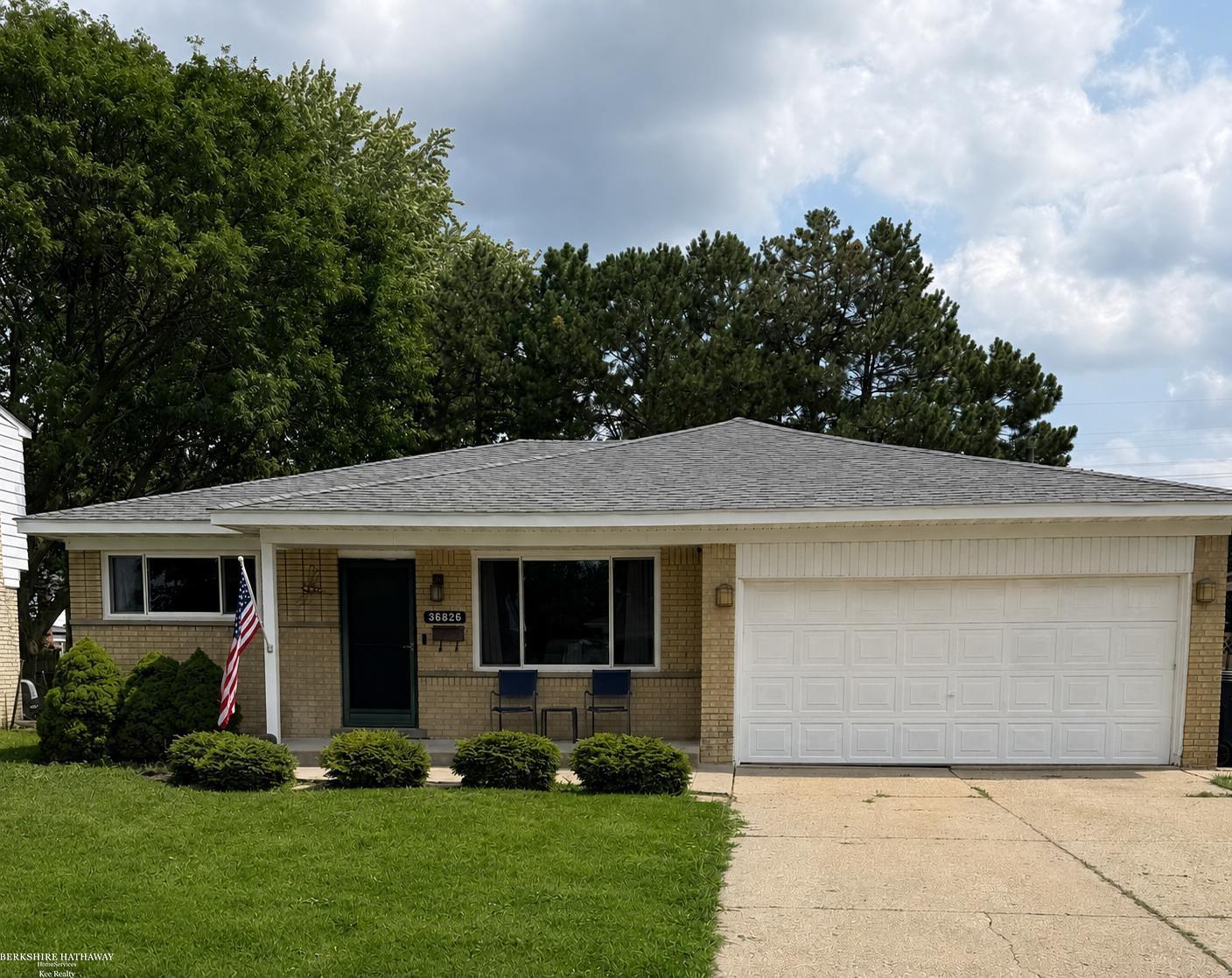 Welcome home to this charming 3-bedroom, 1.5-bath ranch nestled in a desirable Sterling Heights neighborhood, conveniently located near top-rated schools, shopping, dining, parks, and more. Freshly painted and featuring brand-new carpet in both the spacious living room and inviting family room, this home is move-in ready and waiting for its next owner. The warm and welcoming family room is highlighted by a beautiful natural fireplace, creating the perfect gathering space for cozy fall and winter evenings. Both bathrooms have been tastefully updated, adding modern style and appeal. Whether you're a first-time homebuyer, downsizing, or simply looking for a wonderful place to call home, this property offers comfort, convenience, and an excellent location. Don't miss your opportunity to make this Sterling Heights gem your own!  New roof in 2026 and garage refrigerator is excluded.