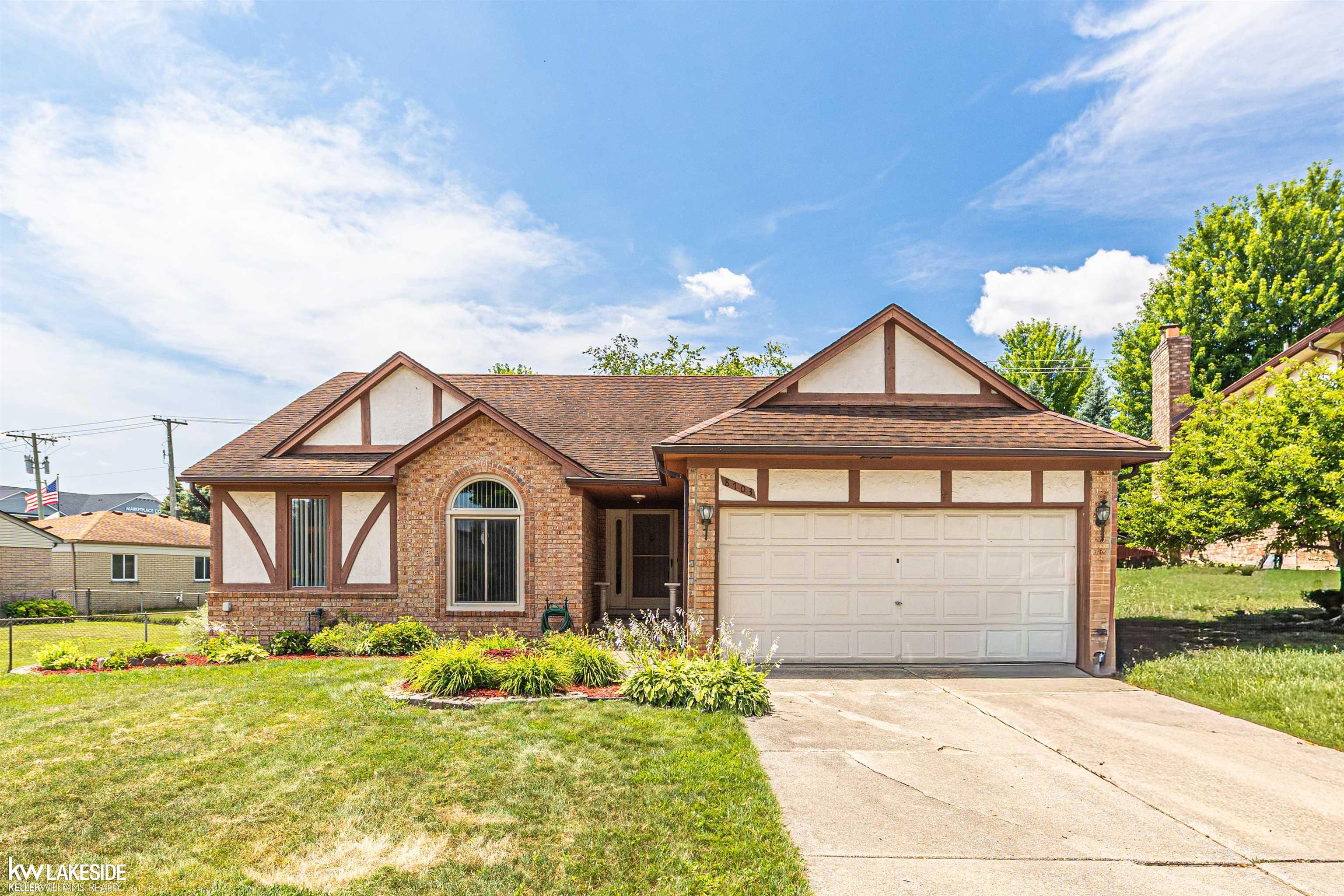 Welcome to this beautifully maintained 3-bedroom, 2-full-bath brick ranch offering 1,494 sq. ft. of comfortable living space, nestled on a quiet court in the heart of Sterling Heights. This move-in-ready home features hardwood floors throughout, skylights that fill the home with natural light, and an updated kitchen with granite countertops, ample cabinetry, and generous workspace. Major recent improvements include a brand-new roof installed in August 2026, along with newer windows throughout most of the home and an updated door wall, providing added value and peace of mind. The spacious full basement offers abundant storage and endless potential for future finishing. Step outside to the private backyard with a patio, perfect for relaxing or entertaining. Conveniently located near shopping, dining, parks, and major expressways, this exceptional home is one you won't want to miss!
