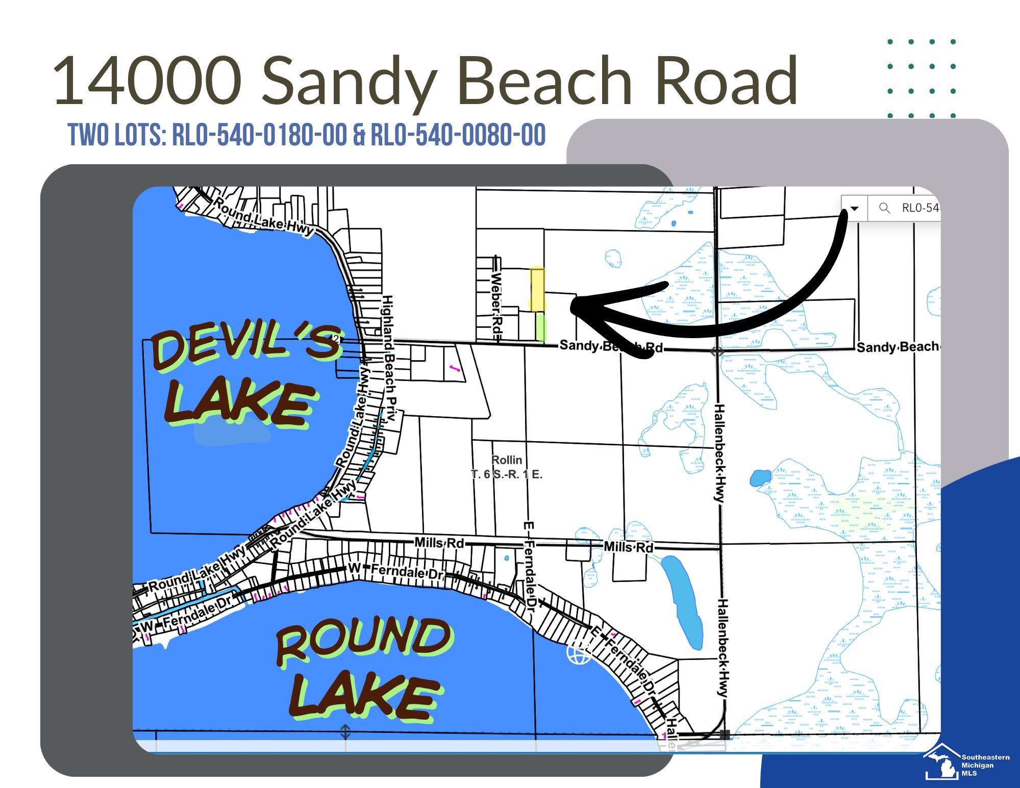 Photo 3 of Land for sale at 14000 Sandy Beach Rd, Rollin Township Lenawee, MI 46018 | MLS# 57050222341 | Listing updated on 2026-09-21