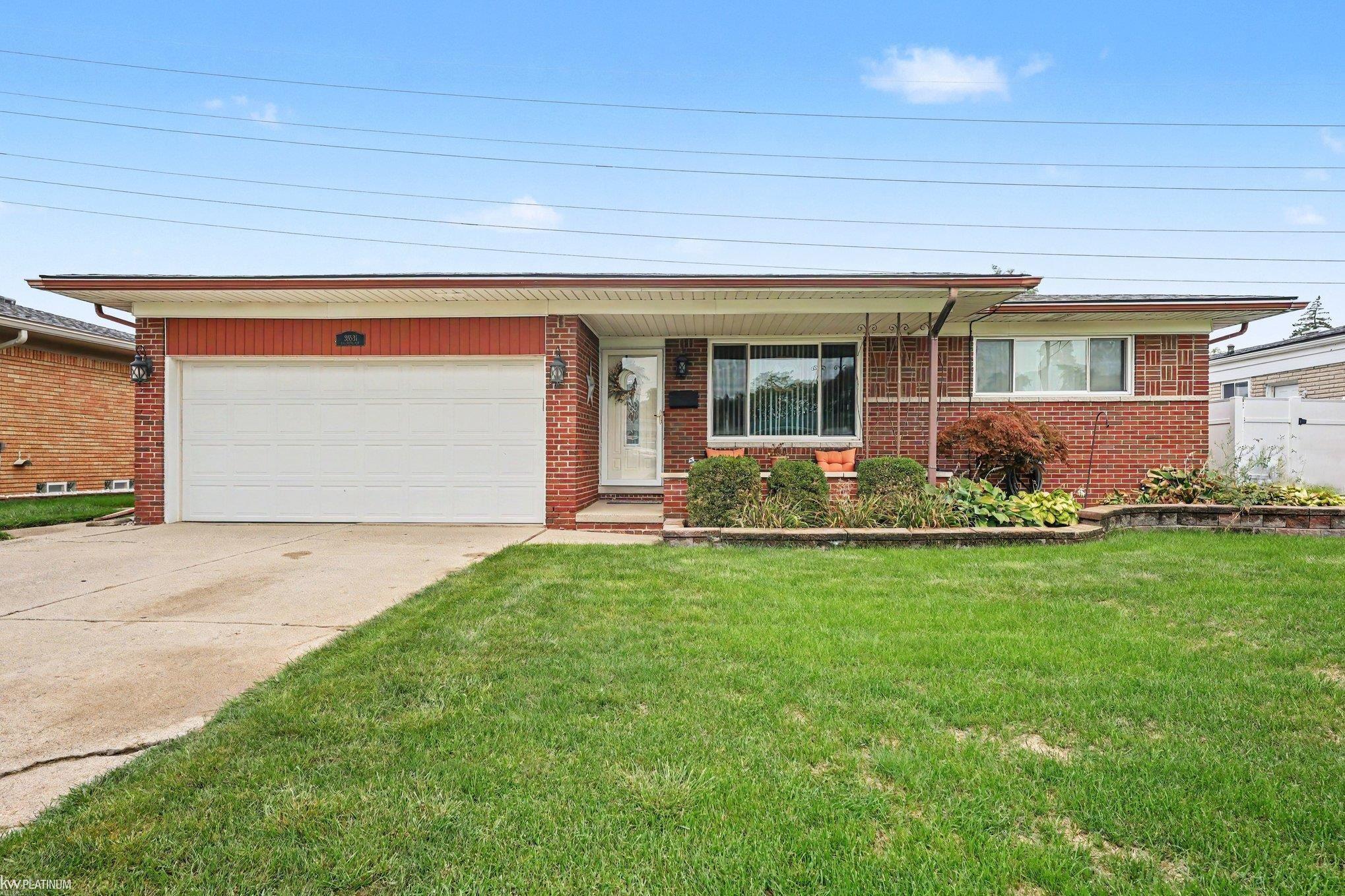 Open House Saturday, September 26 from 11am-1pm AND Sunday, September 27 from 4pm-6pm.  This 3-bedroom, 2.5-bath Warren ranch has so much to offer. The eat-in kitchen has newer appliances, and you'll find hardwood floors in the bedrooms. The roof was replaced in 2020 and the HVAC in 2014.  Need some extra space? The partially finished basement already has a mini-kitchen and is ready for you to make it your own.  But wait until you see the backyard! It is HUGE and has vinyl privacy fencing. There's an above-ground pool for those hot summer days, a patio for relaxing or entertaining, and a shed for extra storage. There is plenty of room to enjoy the outdoors!  The home also has an attached garage and is within walking distance of the elementary school. You'll be close to the hospital, I-94 and I-696, making it easy to get just about anywhere.