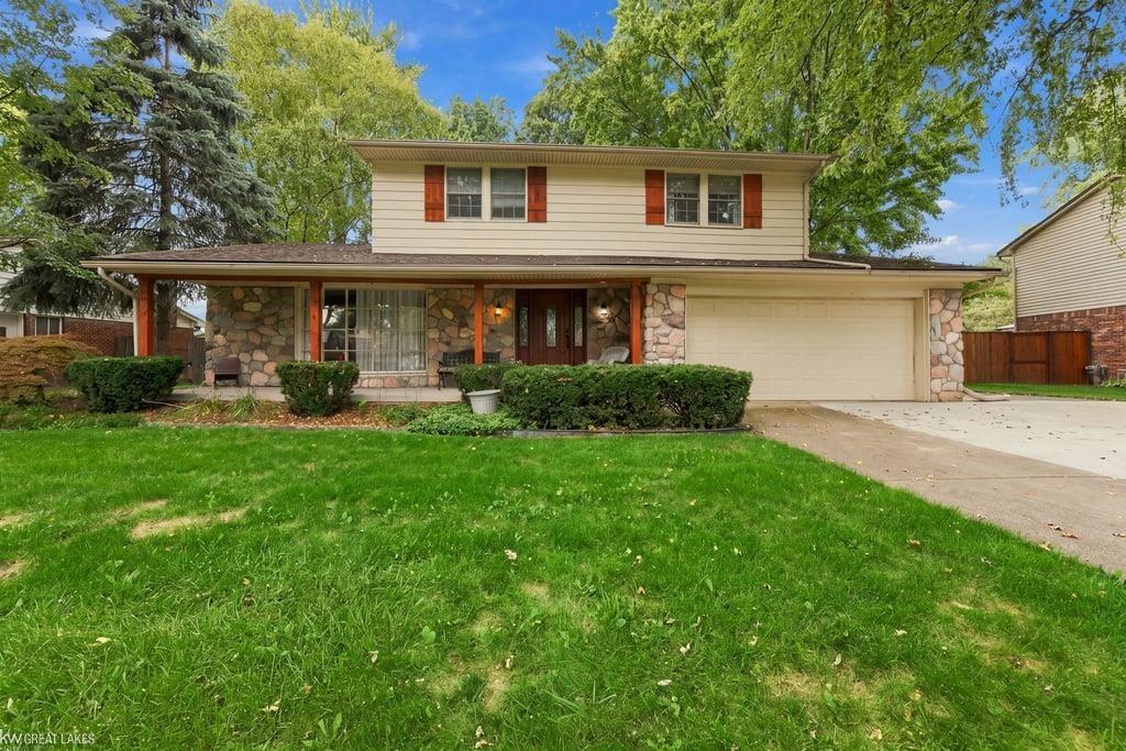 OPEN HOUSE SATURDAY - 11am to 1pm Come See this Beautiful and  Spacious Clinton Township Home located just walking distance from CHIPPEWA VALLEY SCHOOLS, This very well maintained  1,952 square foot home features 4 bedrooms, 2.5 baths, an attached 2-car garage, and even a special access thru the back yard to the School. Nice sized Great Room for Family Fun and a Finished Basement for Extra Entertainment Space.  Nice Fireplace for a cozy touch.   Upgraded Kitchen with stainless steel appliances, convenient half bath, and main-floor laundry. The primary bedroom includes a private ensuite with a recently renovated Bathroom. This home is a must see.  Contact me for your own private showing.