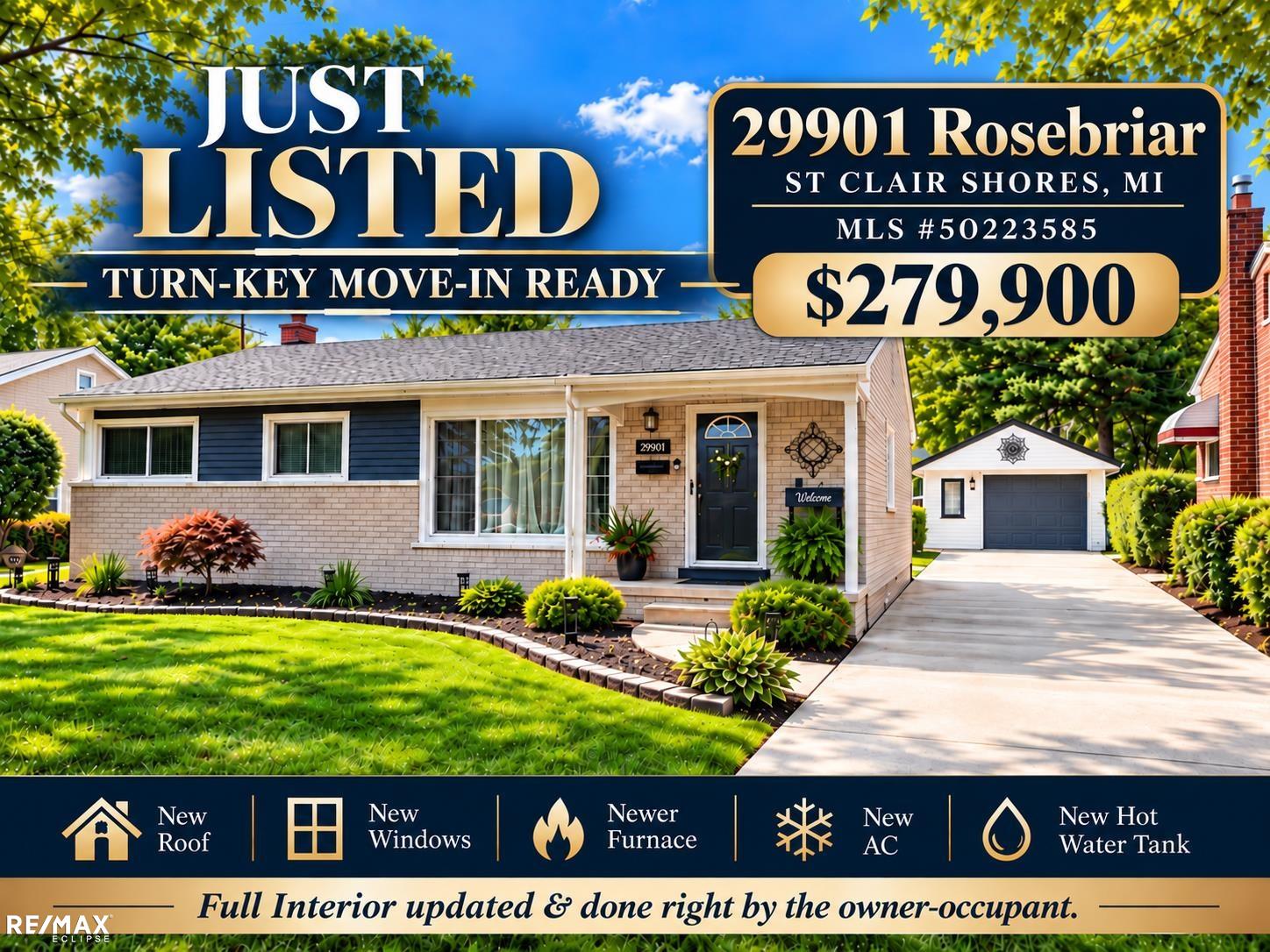 Single family home for sale at 29901 Rosebriar St, Saint Clair Shores, MI 48082 | MLS# 58050223585