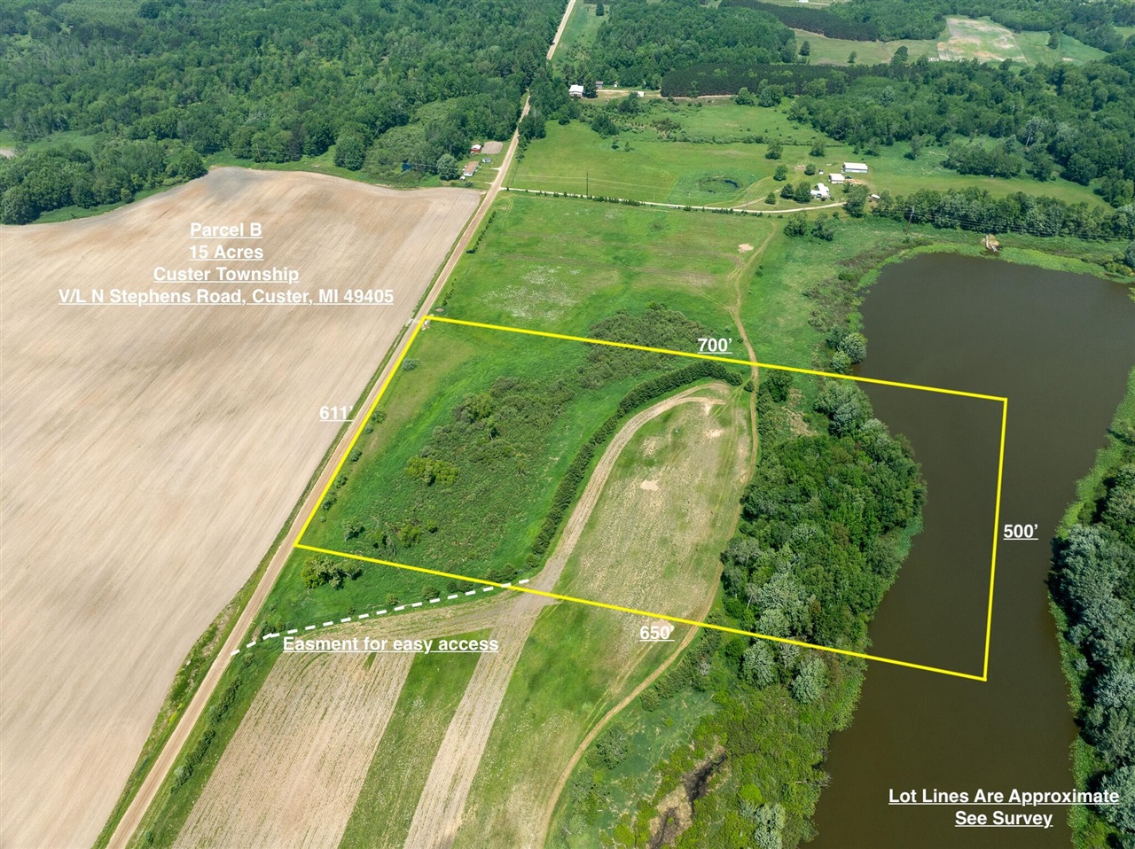 Parcel B N Stephens Road, Custer, MI, 49405