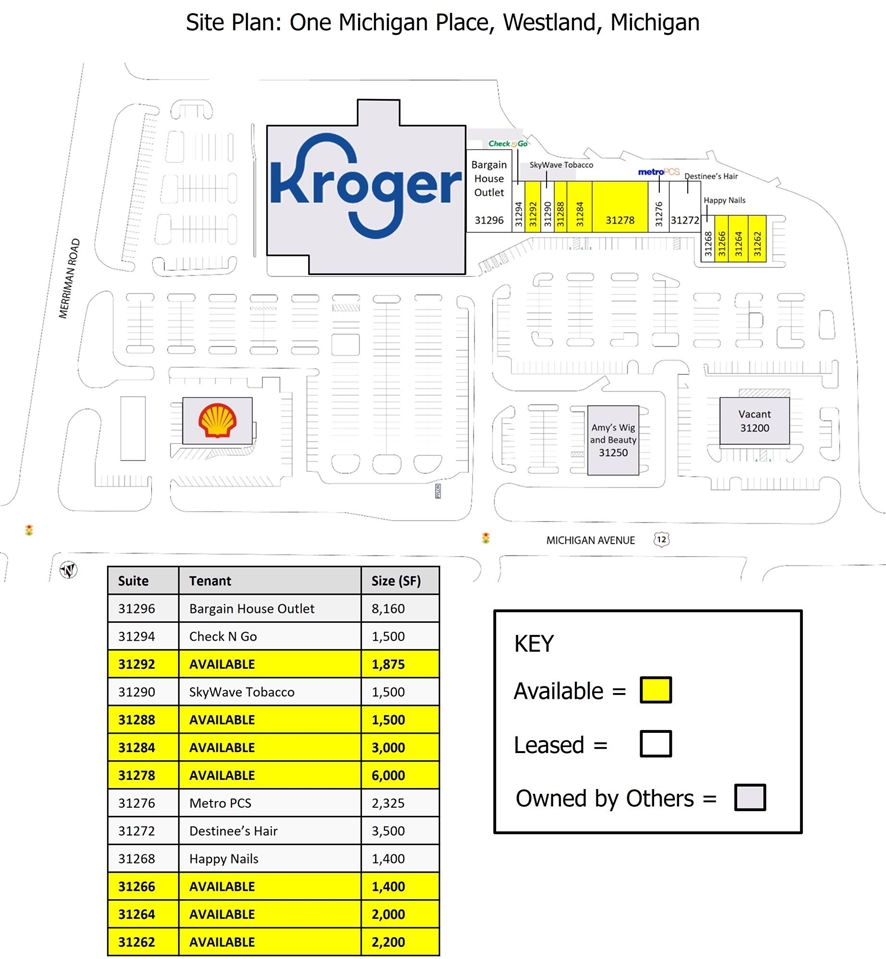 31260 Michigan Avenue, Westland, MI, 48186-5343