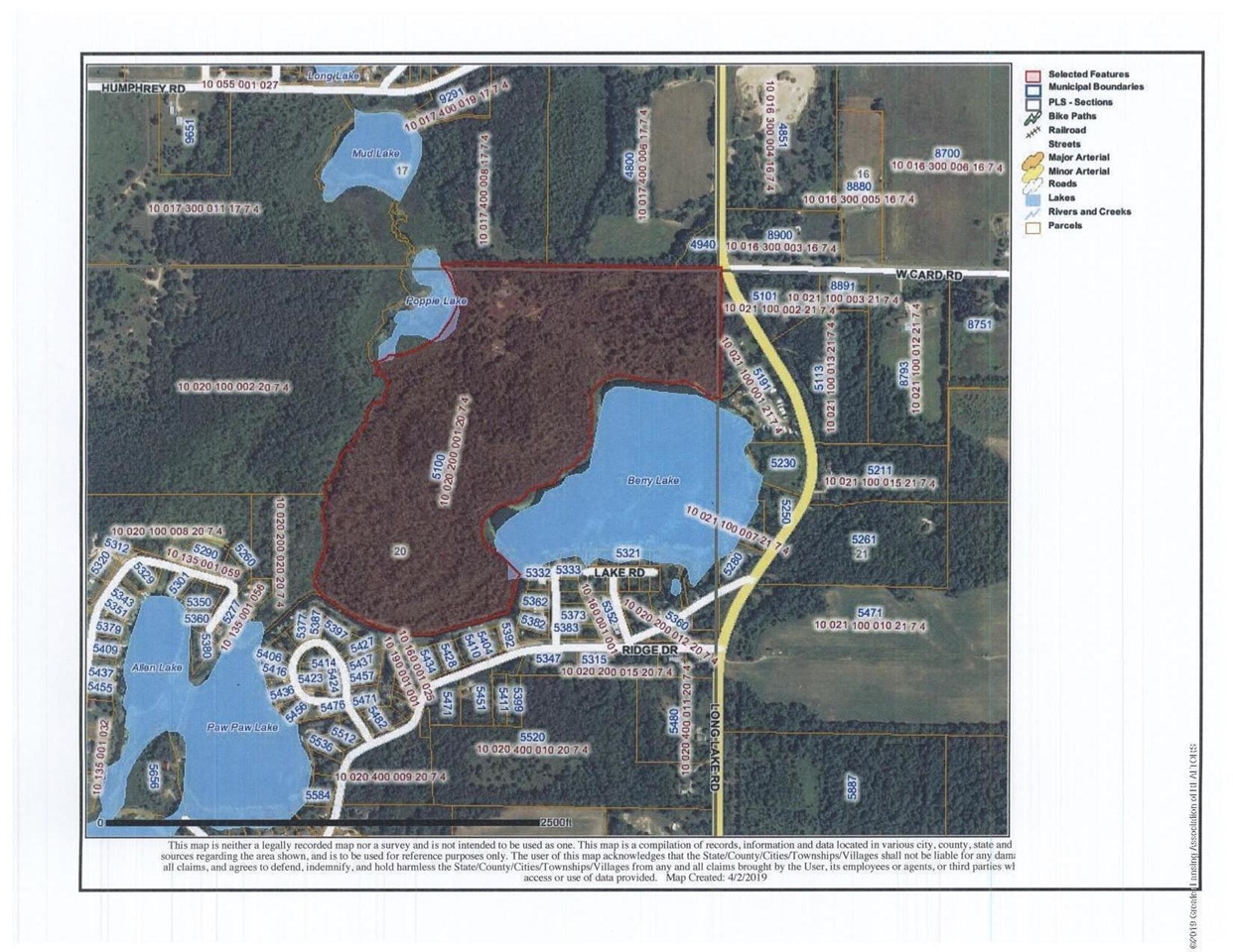 5100 Long Lake Road, Reading, MI, 49274-9787