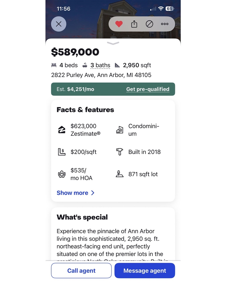 2822 Purley Avenue, Ann Arbor, MI, 48105-2295