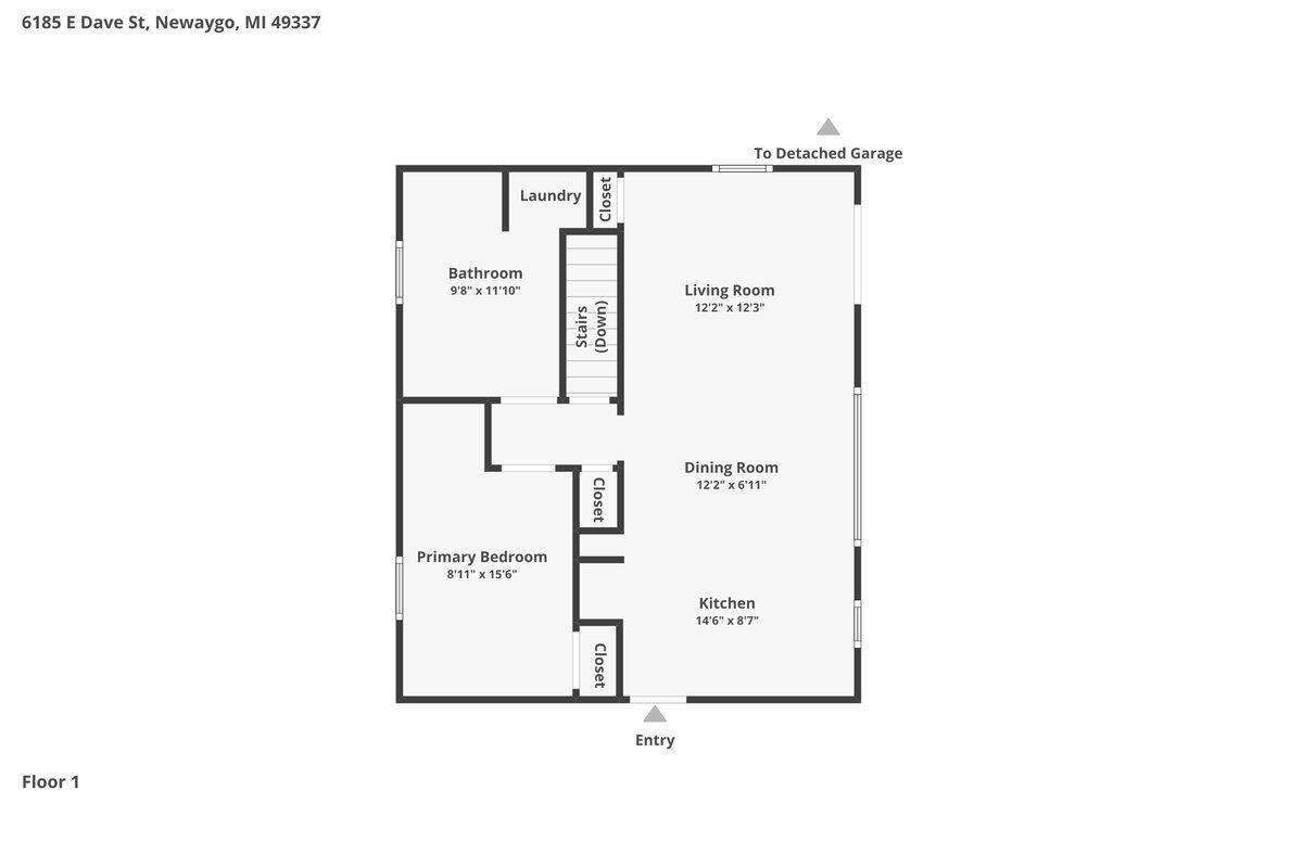 6185 E Dave Street, Newaygo, MI, 49337-8200