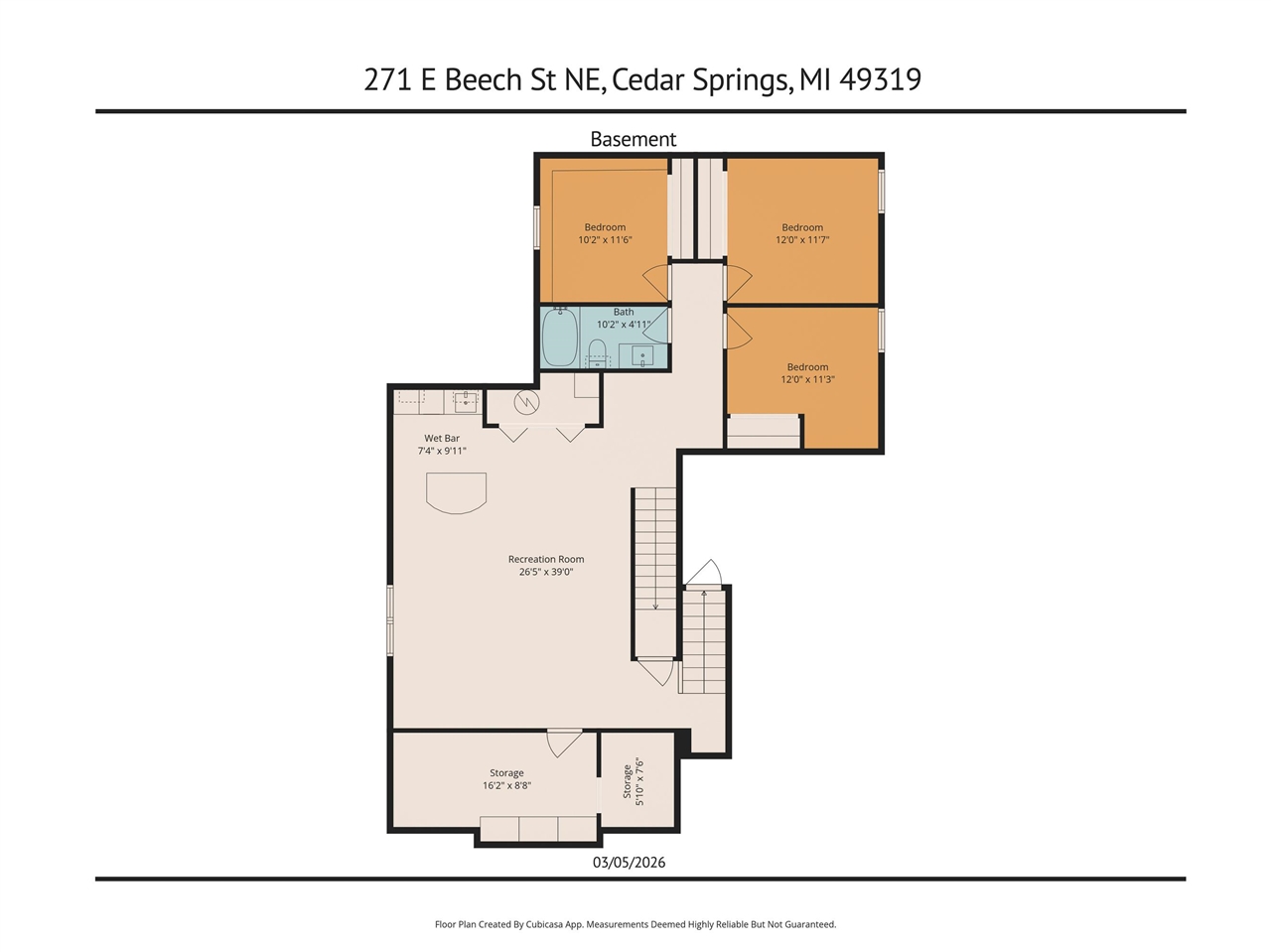 Homes for sale in Cedar Springs, MI | 271 E Beech St, Cedar Springs, MI 49319 | MLS# 70518116
