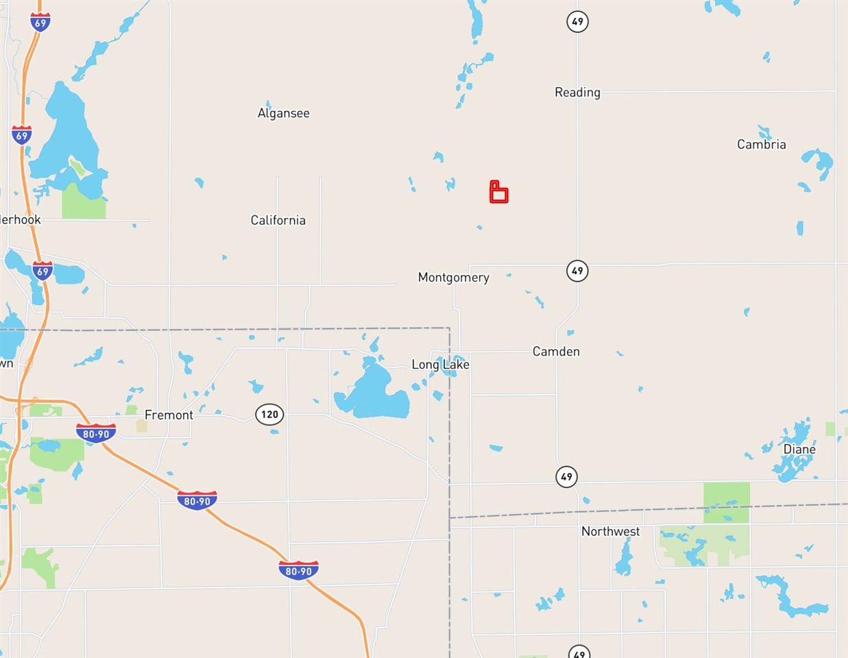 Long Lake Road, Reading, MI, 49274