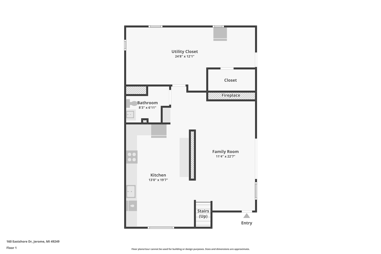 160 Eastshore Drive, Jerome, MI, 49249-9407