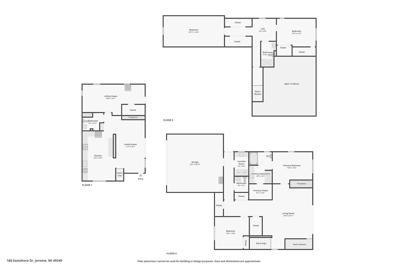 160 Eastshore Drive, Jerome, MI, 49249-9407