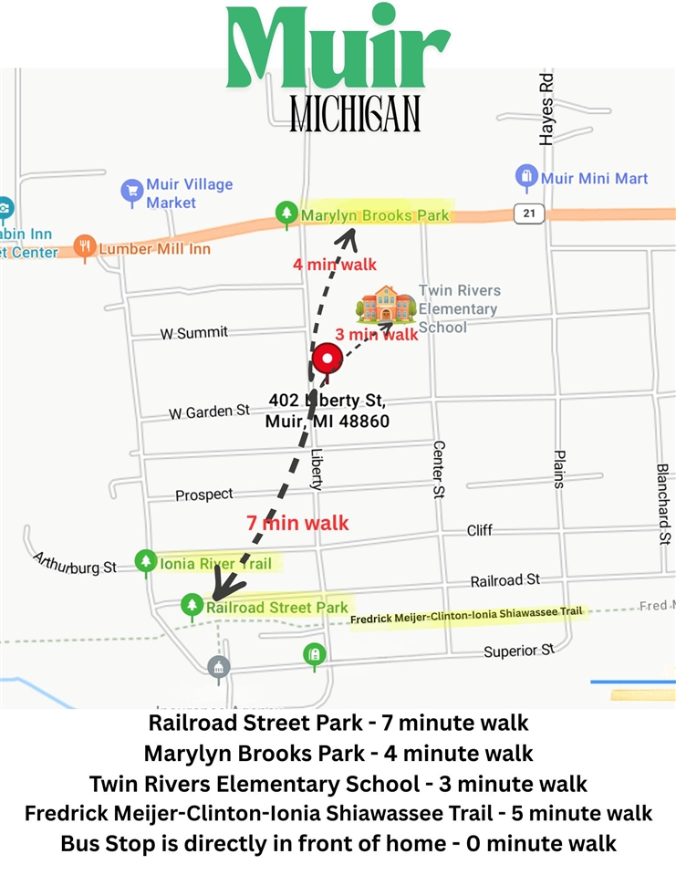 402 Liberty Street, Muir, MI, 48860-9770