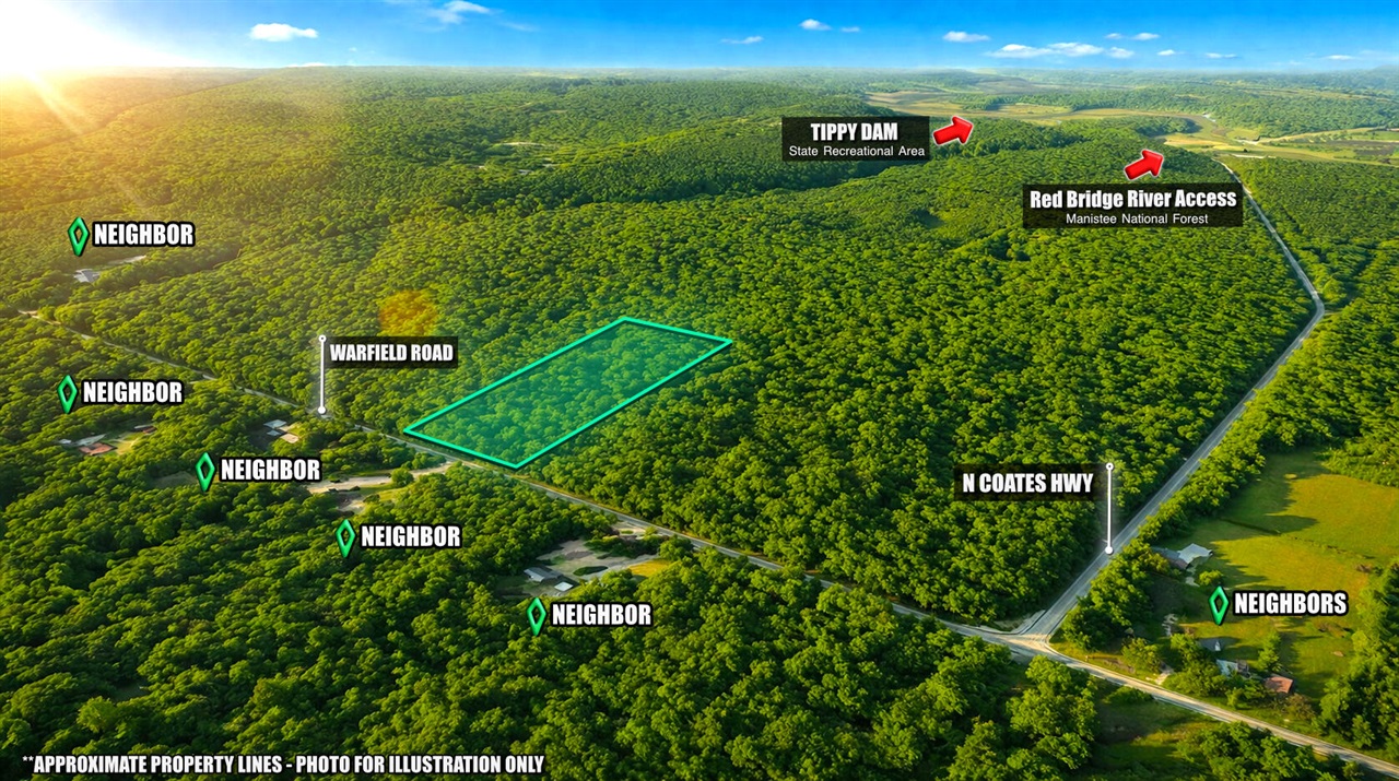 3194 N Warfield Road, Harrietta, MI, 49638-9604