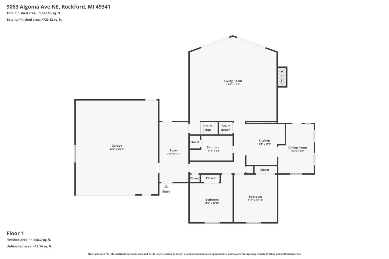 9063 Algoma Avenue, Rockford, MI, 49341-9084