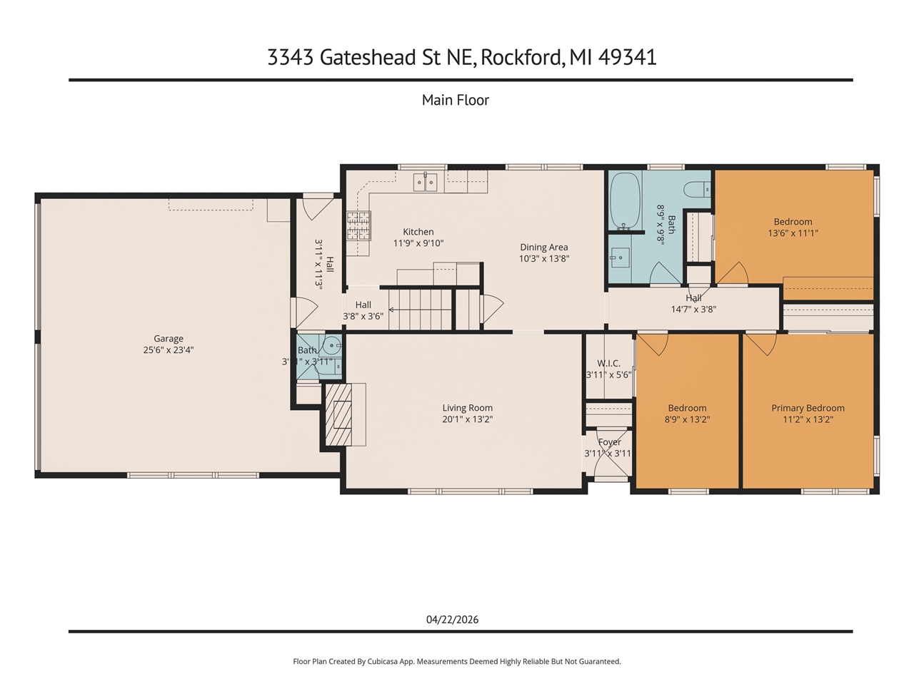3343 Gateshead Street, Rockford, MI, 49341-9217