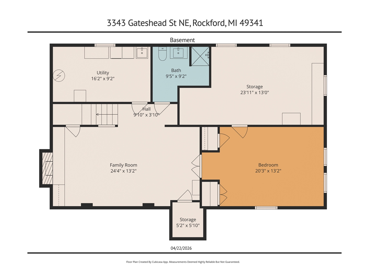 3343 Gateshead Street, Rockford, MI, 49341-9217