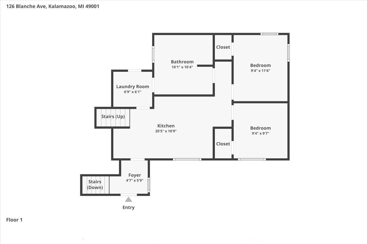 126 Blanche Avenue, Kalamazoo, MI, 49001-5305