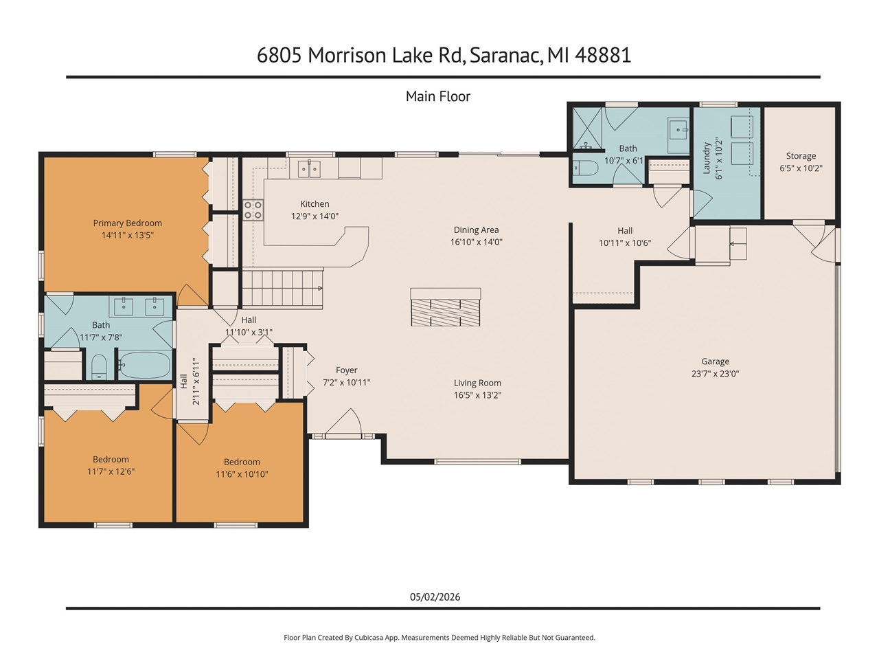 6805 Morrison Lake Road, Saranac, MI, 48881-9627