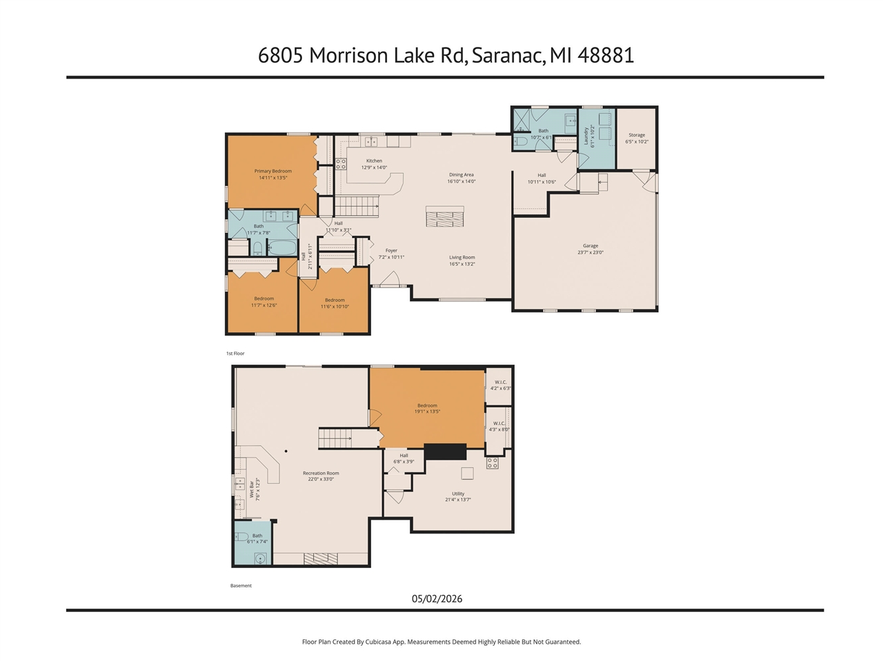 6805 Morrison Lake Road, Saranac, MI, 48881-9627